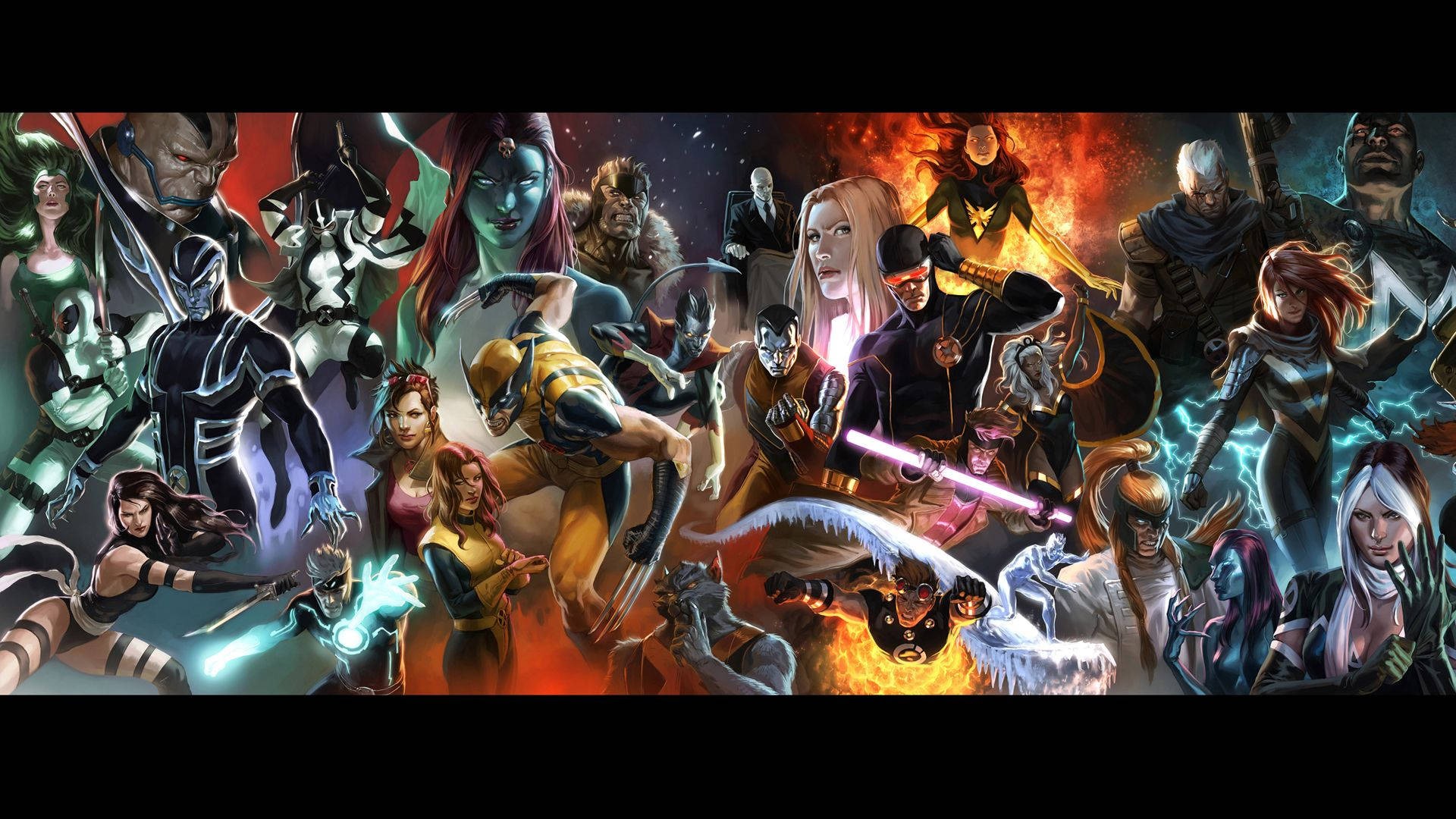 Cómics de Marvel todos los personajes con héroes y villanos.