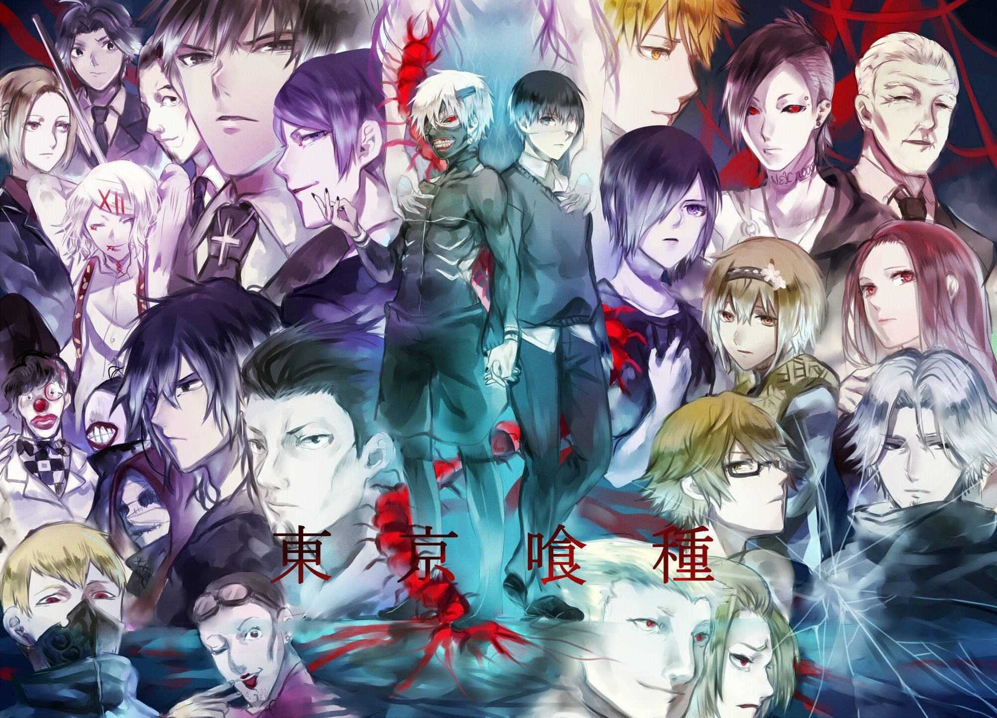Todos los personajes de Tokyo Ghoul Fondos de pantalla