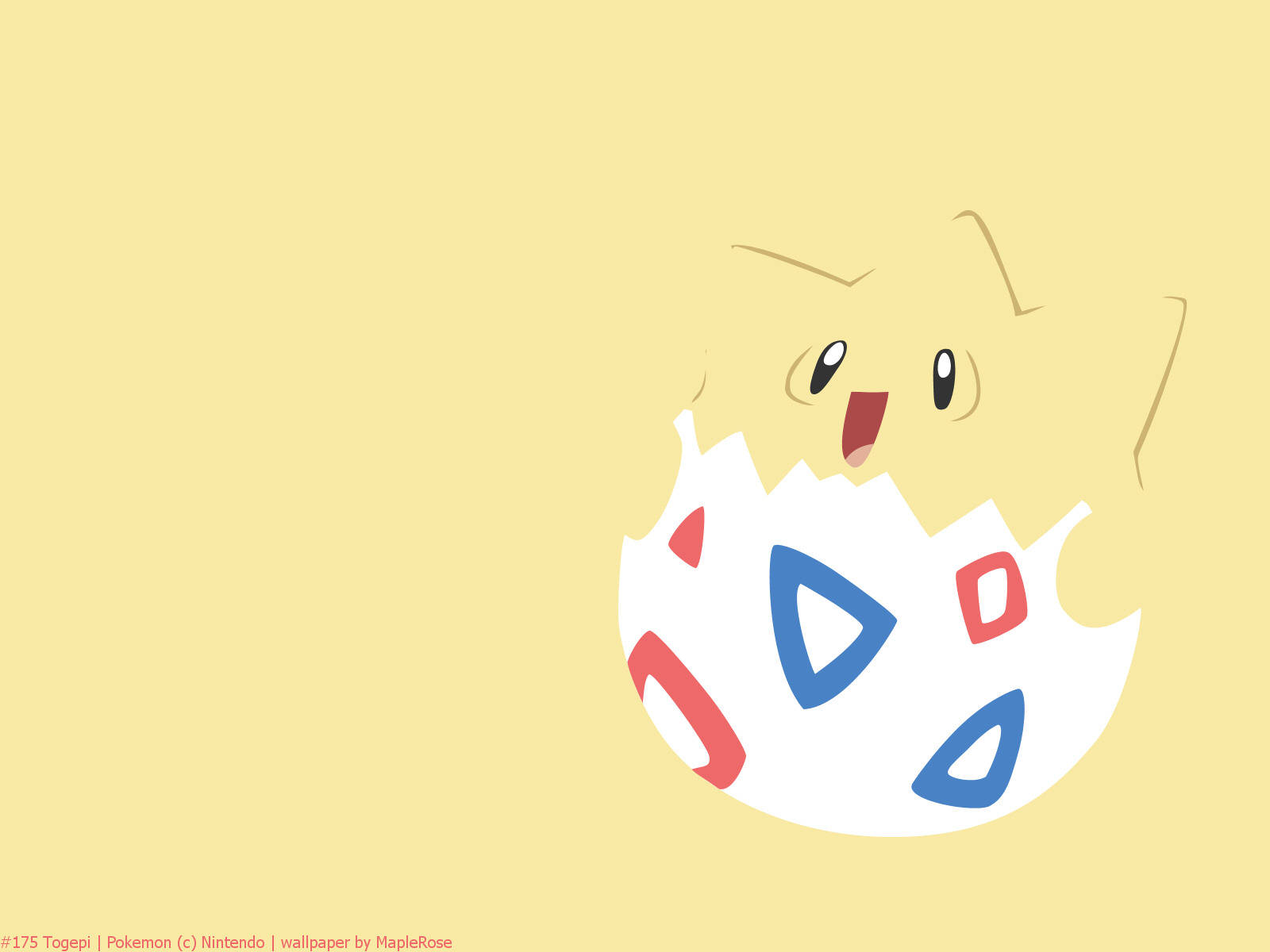 Togepi Amarillo Lindo y Genial Pokémon Fondos de pantalla