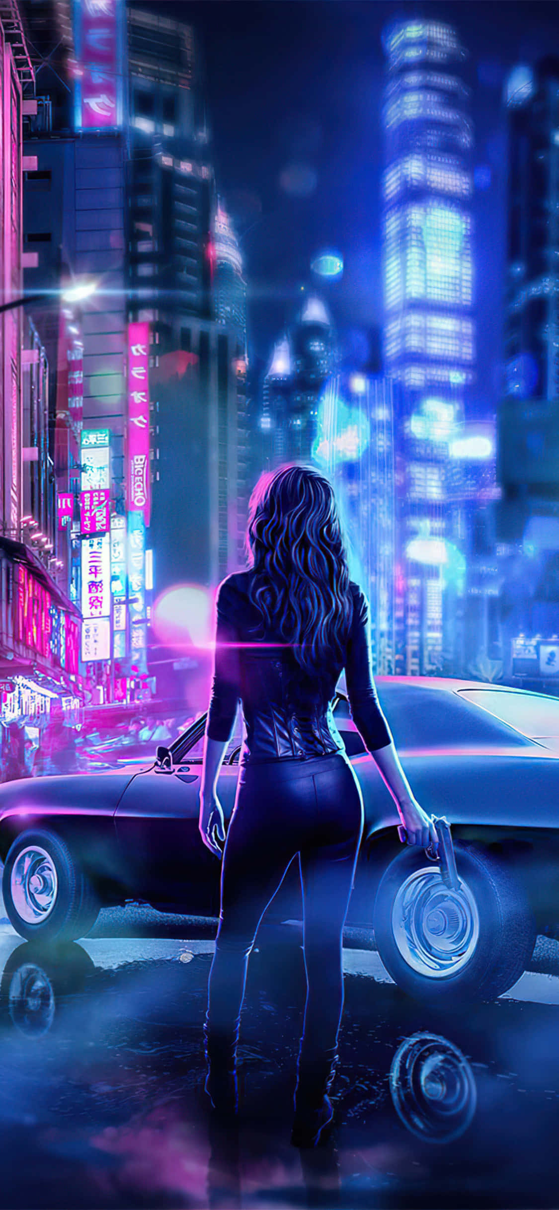 Tokio Iluminado en Luces de Neón Fondos de pantalla