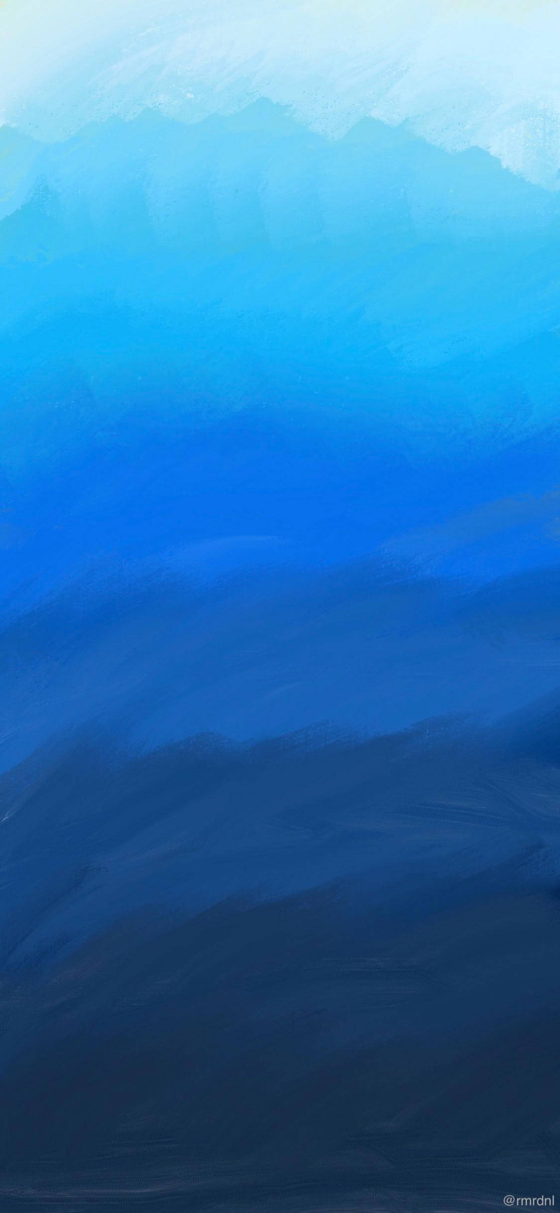 Tonos de Pintura Azul Minimalista para Android Fondos de pantalla
