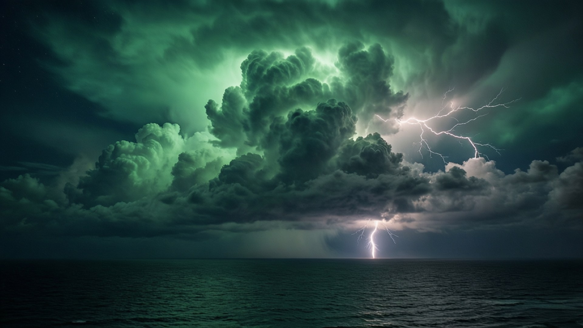 Tormenta sobre el mar oscuro Fondos de pantalla