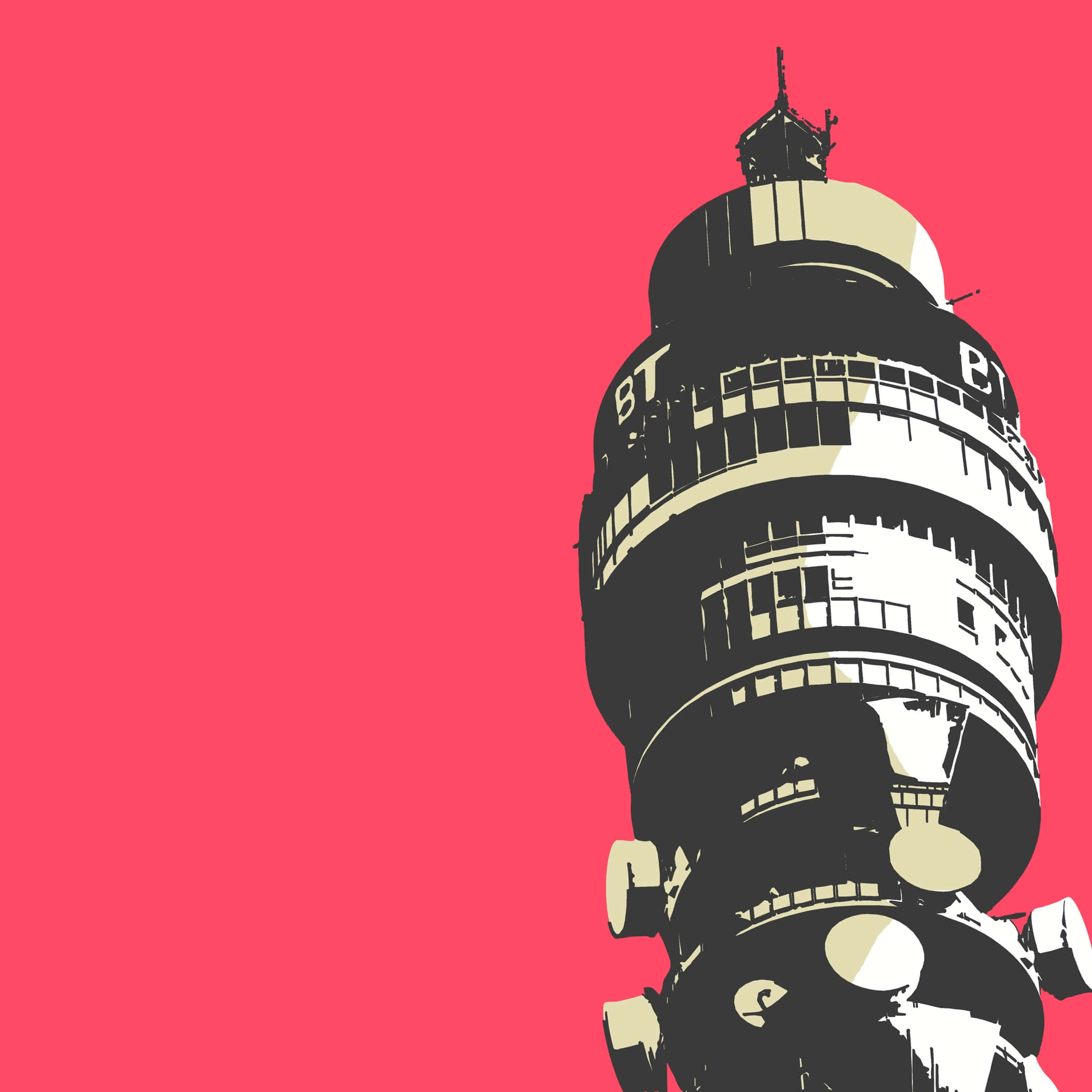 Torre BT Estética Roja Móvil Fondos de pantalla