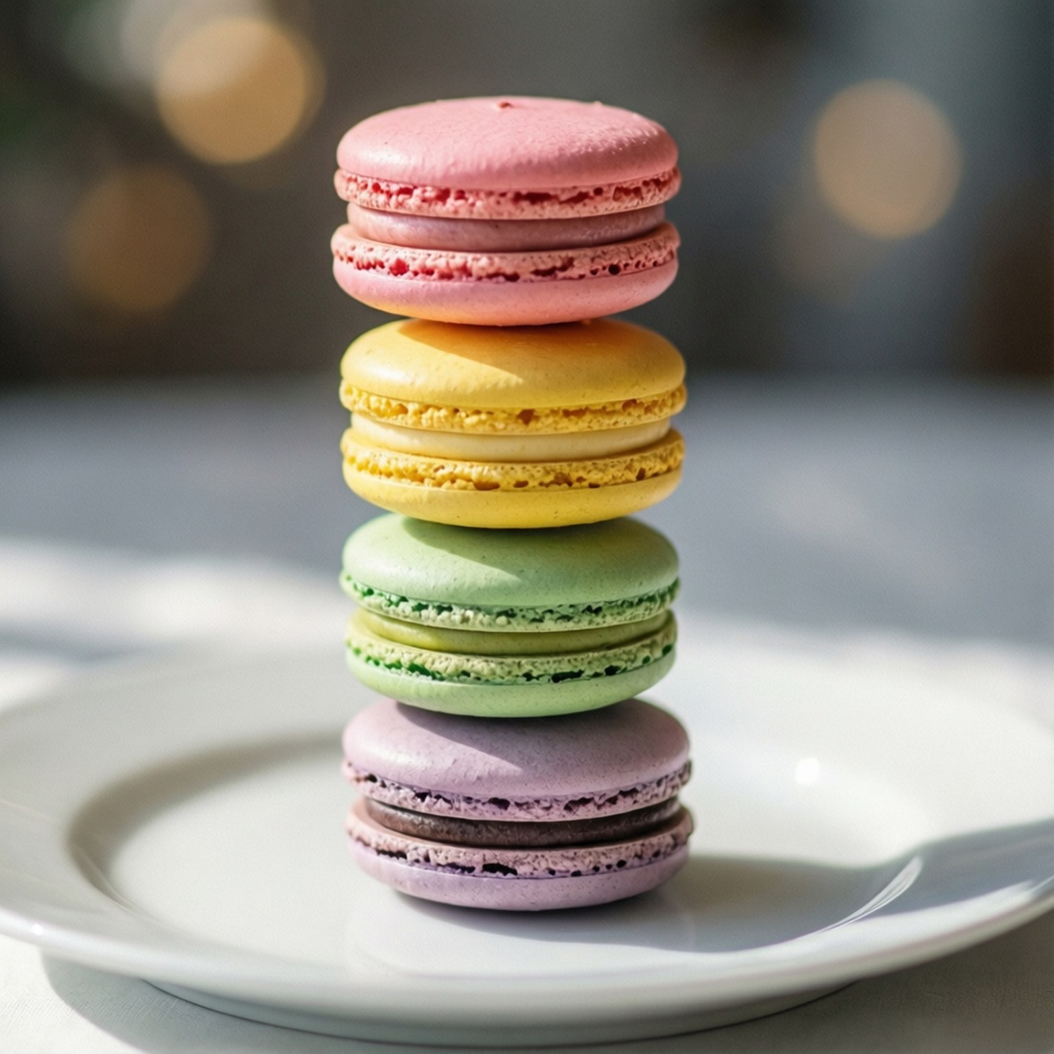 Torre de Macarons Pastel Fondos de pantalla