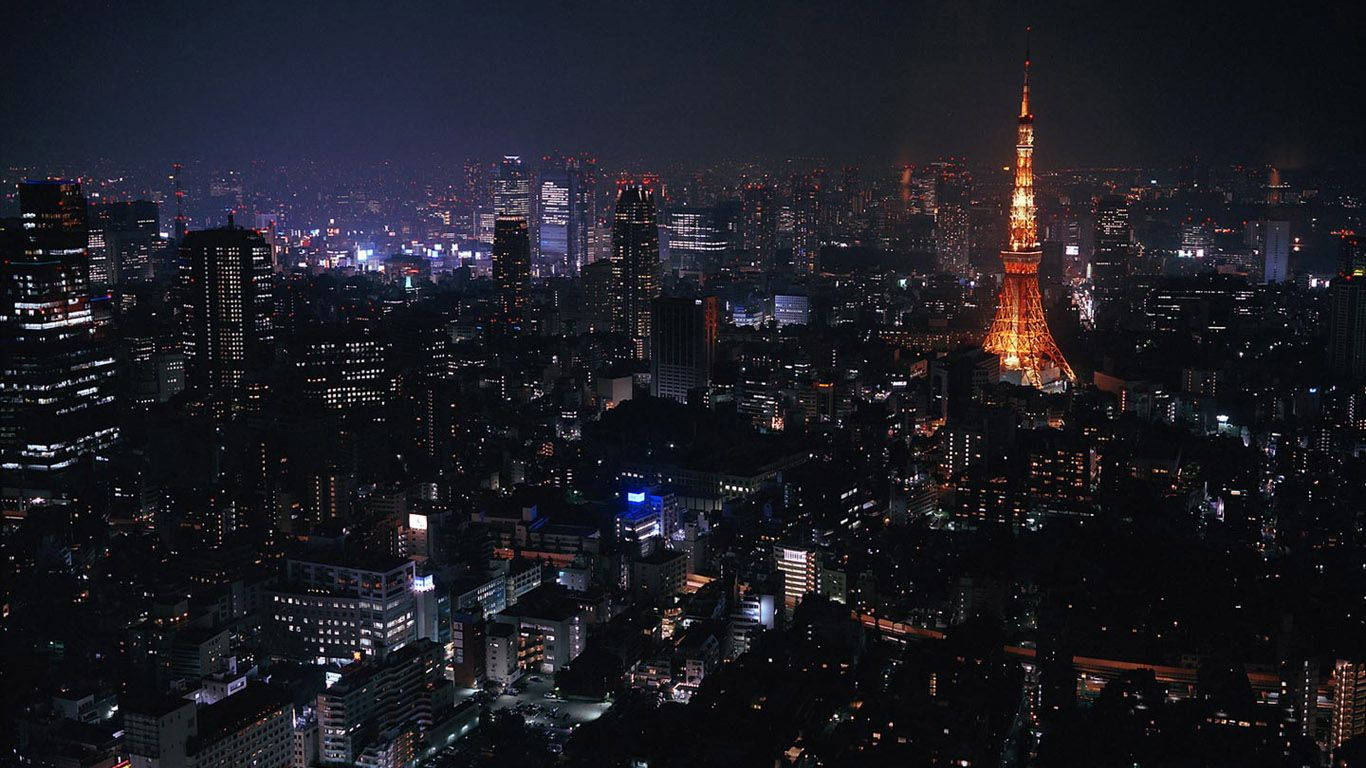Torre de Tokio Iluminada por la Noche Fondos de pantalla