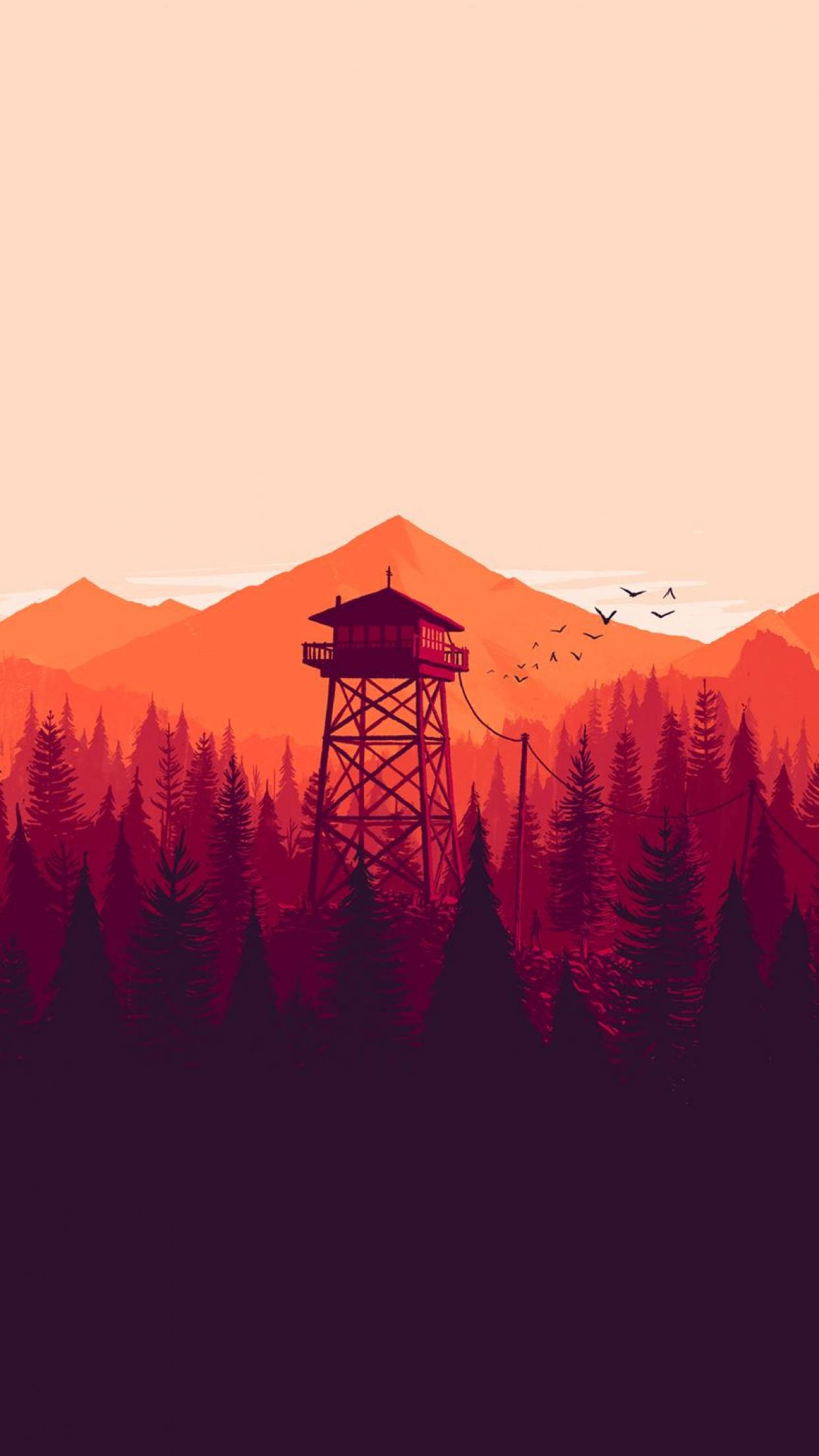 Torre de Vigilancia en Bosque Teléfono Indie Fondos de pantalla