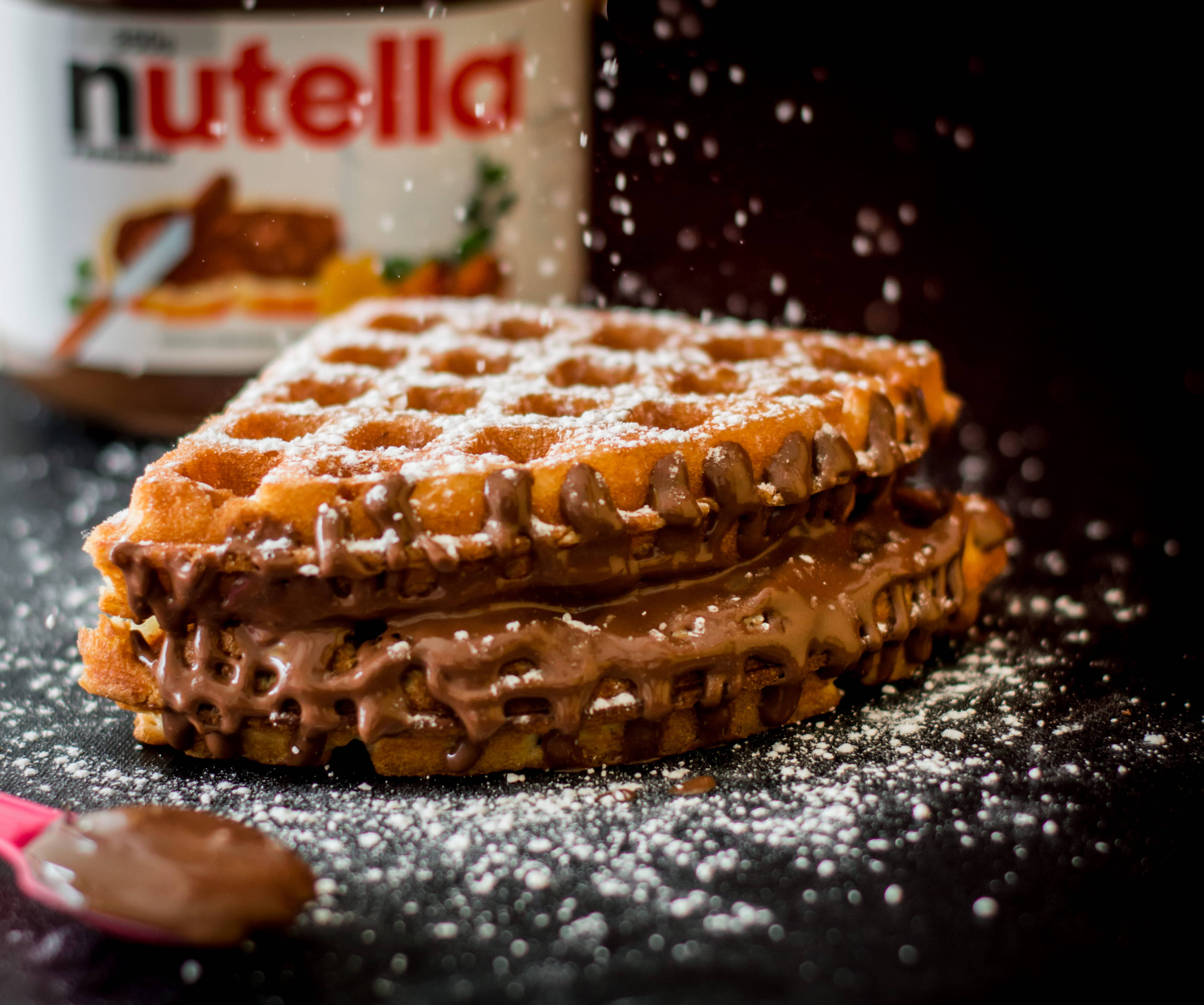 Torre de Waffle Nutella Fondos de pantalla