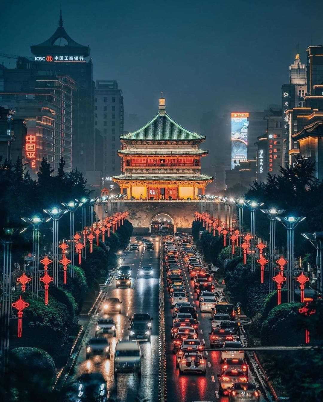 Torre del Tambor de Xi'an Fondos de pantalla