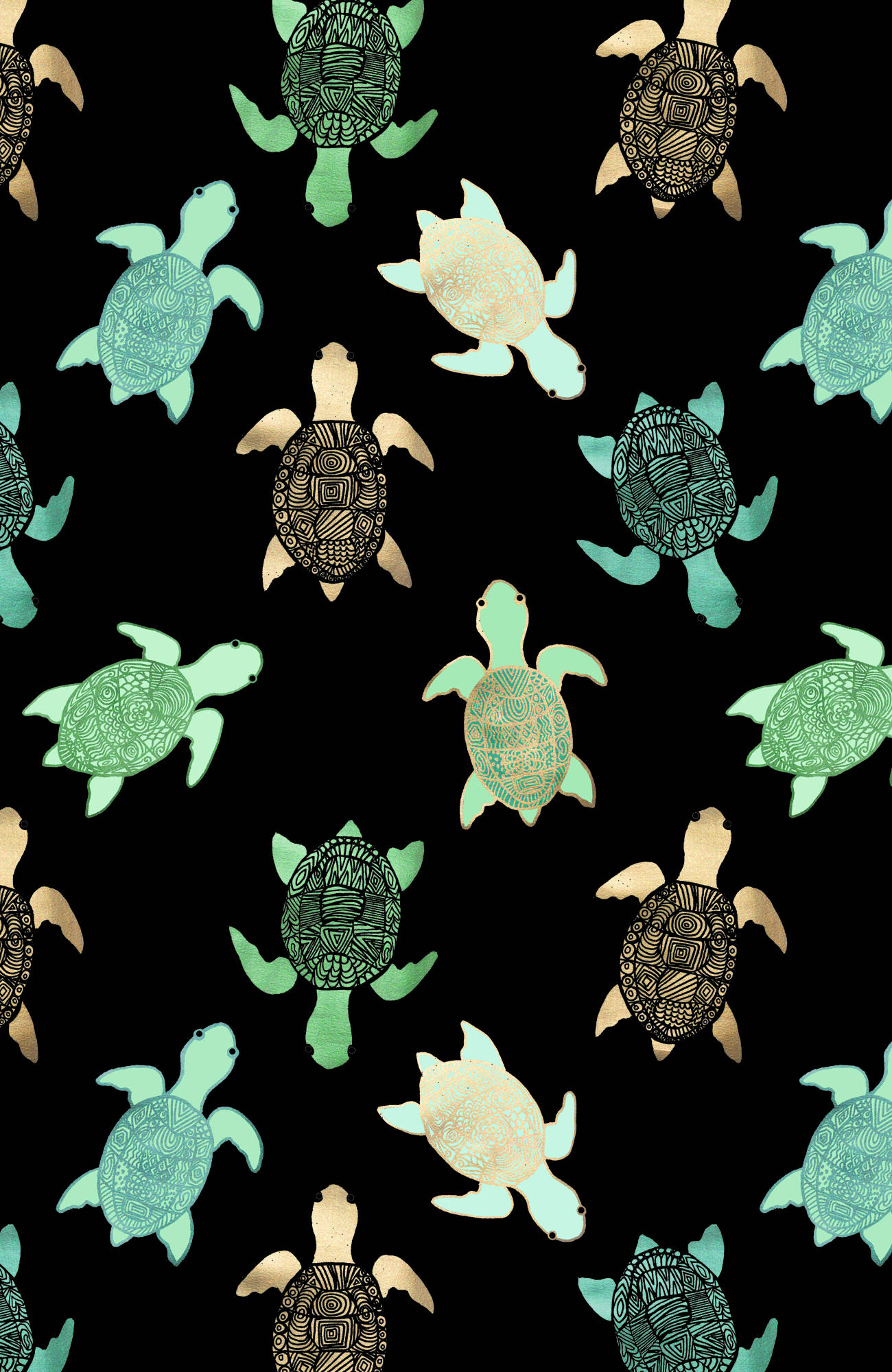Tortuga Estética Adorable Disfrutando la Serenidad Natural Fondos de pantalla