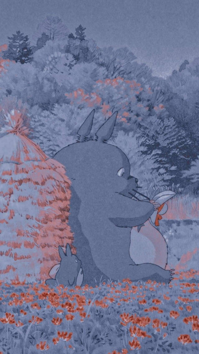 Totoro estética suave Fondos de pantalla