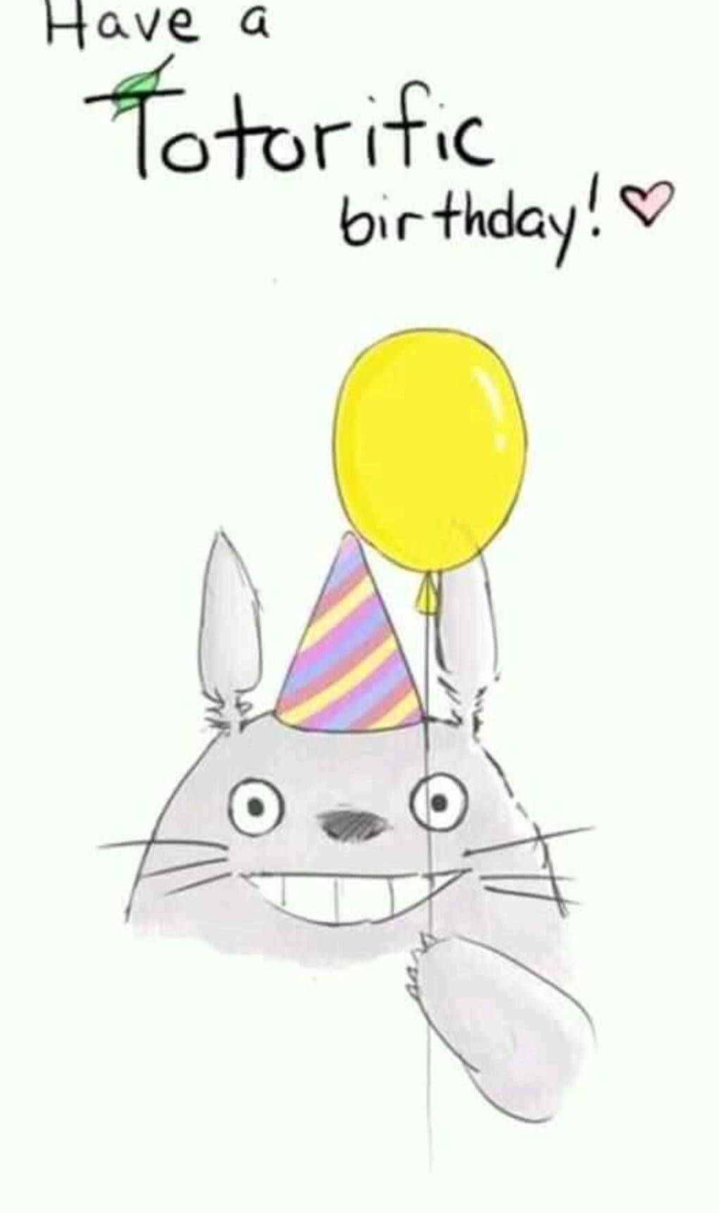 Totoro saludándome en mi cumpleaños Fondos de pantalla