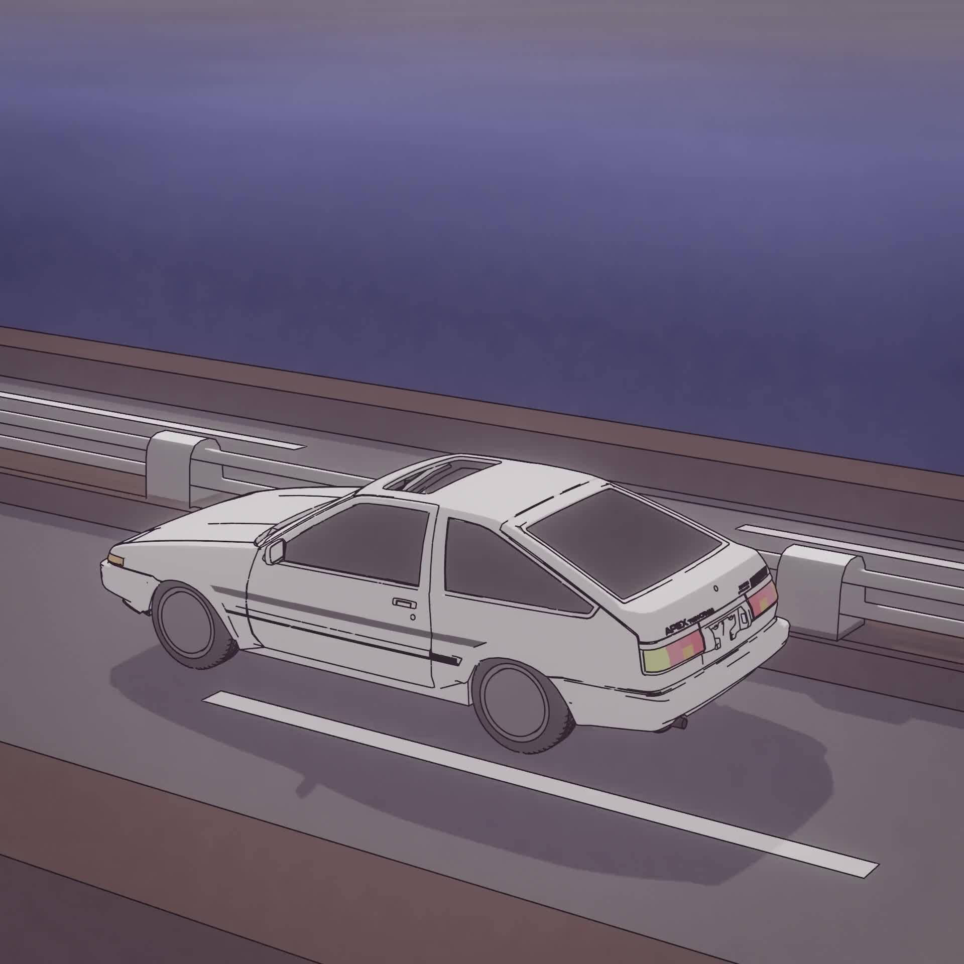 Toyota AE86 Coche Anime Fondos de pantalla