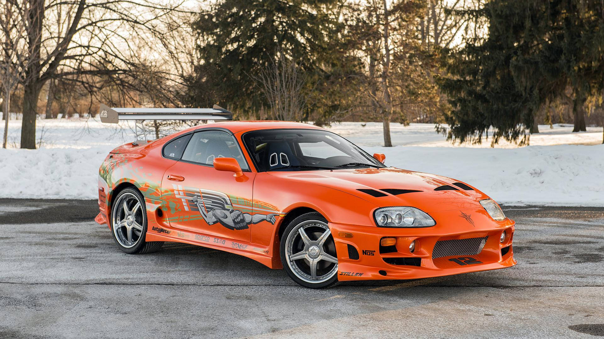 Toyota Supra Mk4 Naranja Impactante – Joya de The Fast and the Furious Fondos de pantalla