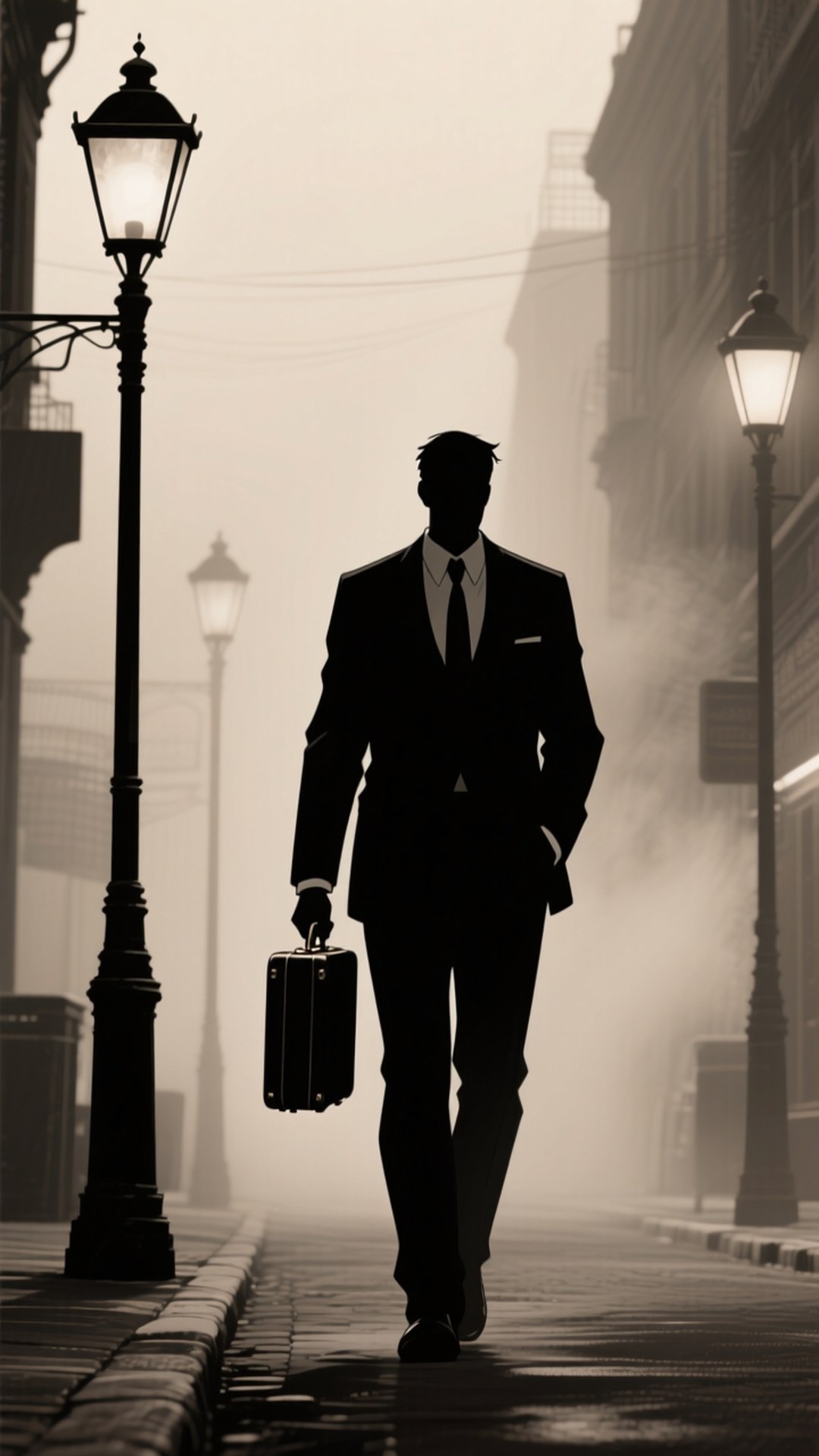 Traje Nocturno en la Niebla Fondos de pantalla