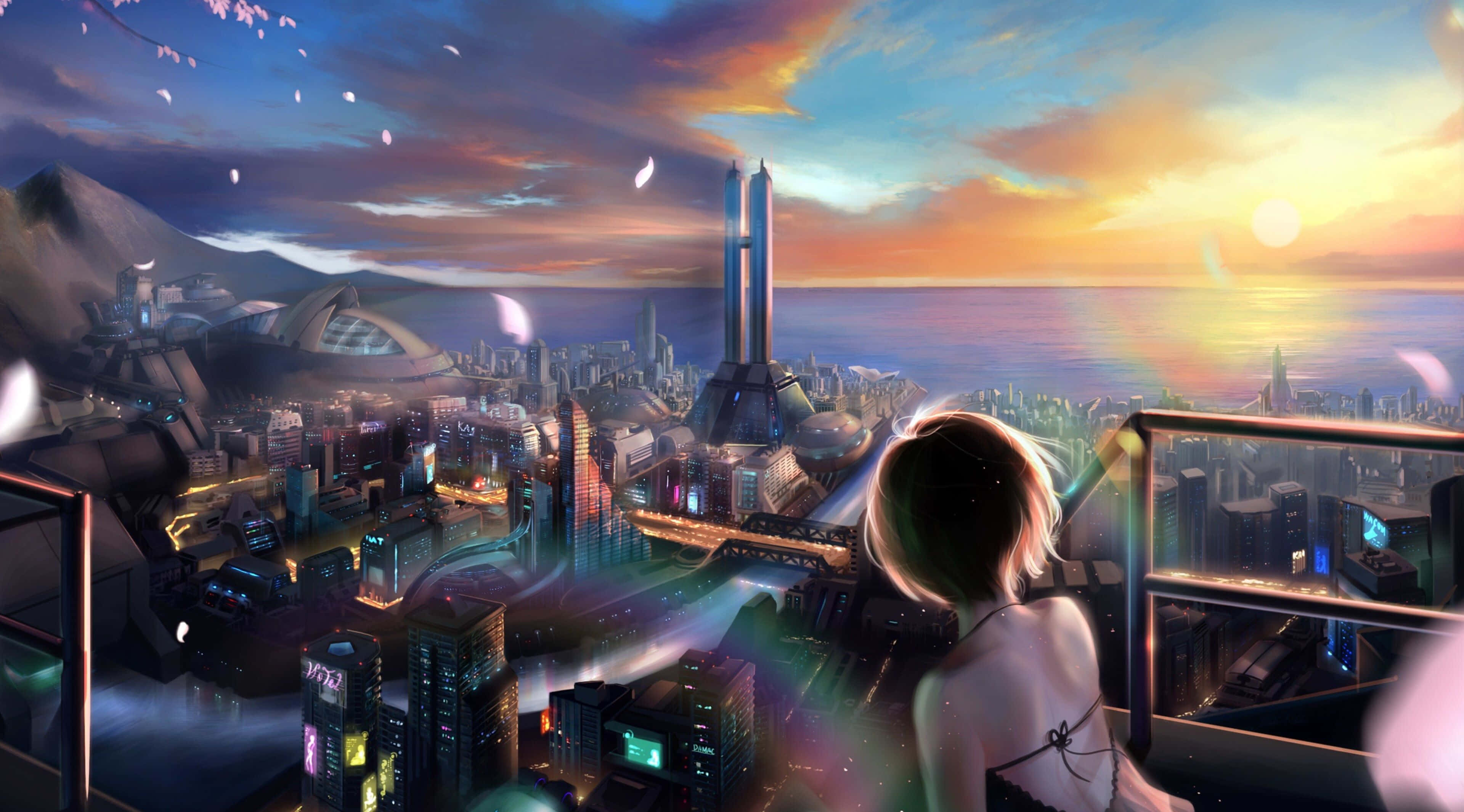 Transpórtate a un mundo animado y colorido con este fondo de pantalla Anime 4K. Fondos de pantalla