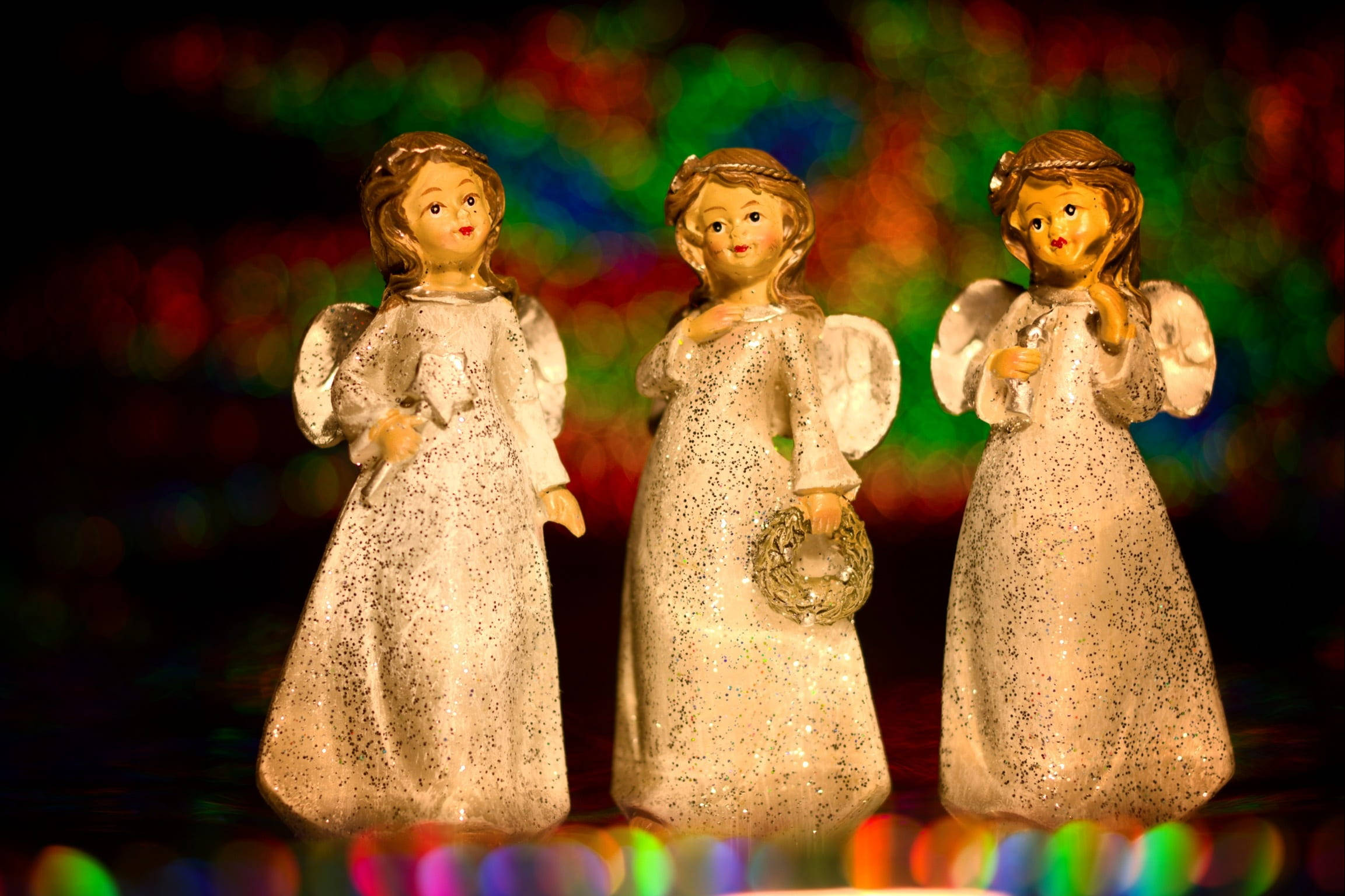 Tres Ángeles Navideños Fondos de pantalla