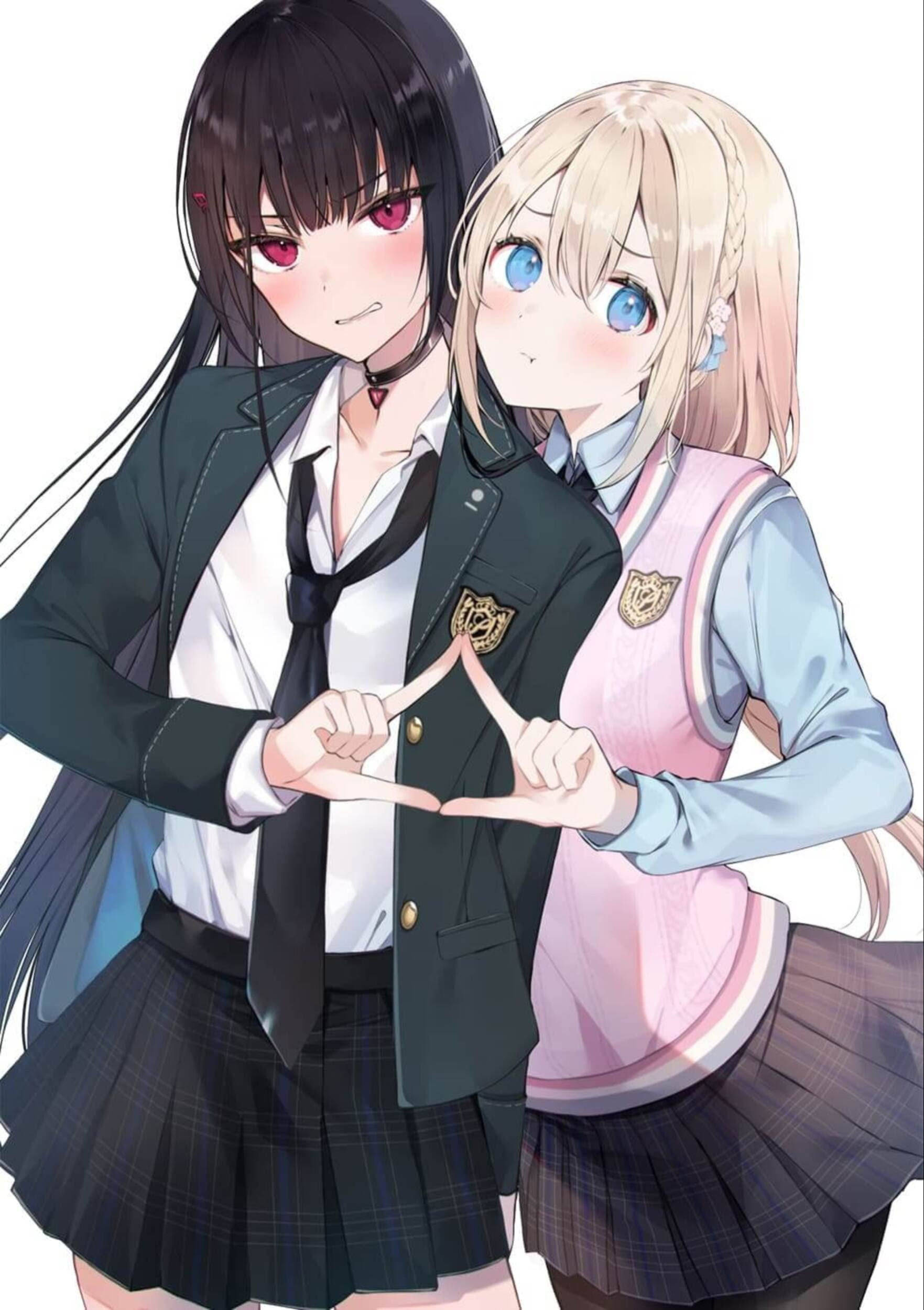 Triángulo Comedia Anime Lesbianas Fondos de pantalla