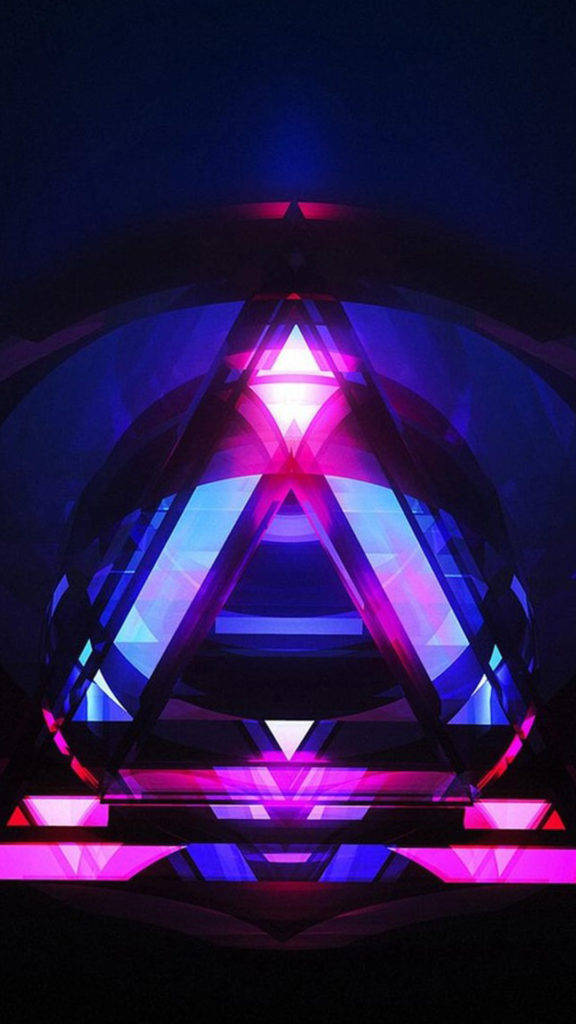 Triángulo Púrpura Abstracto para iPhone Fondos de pantalla
