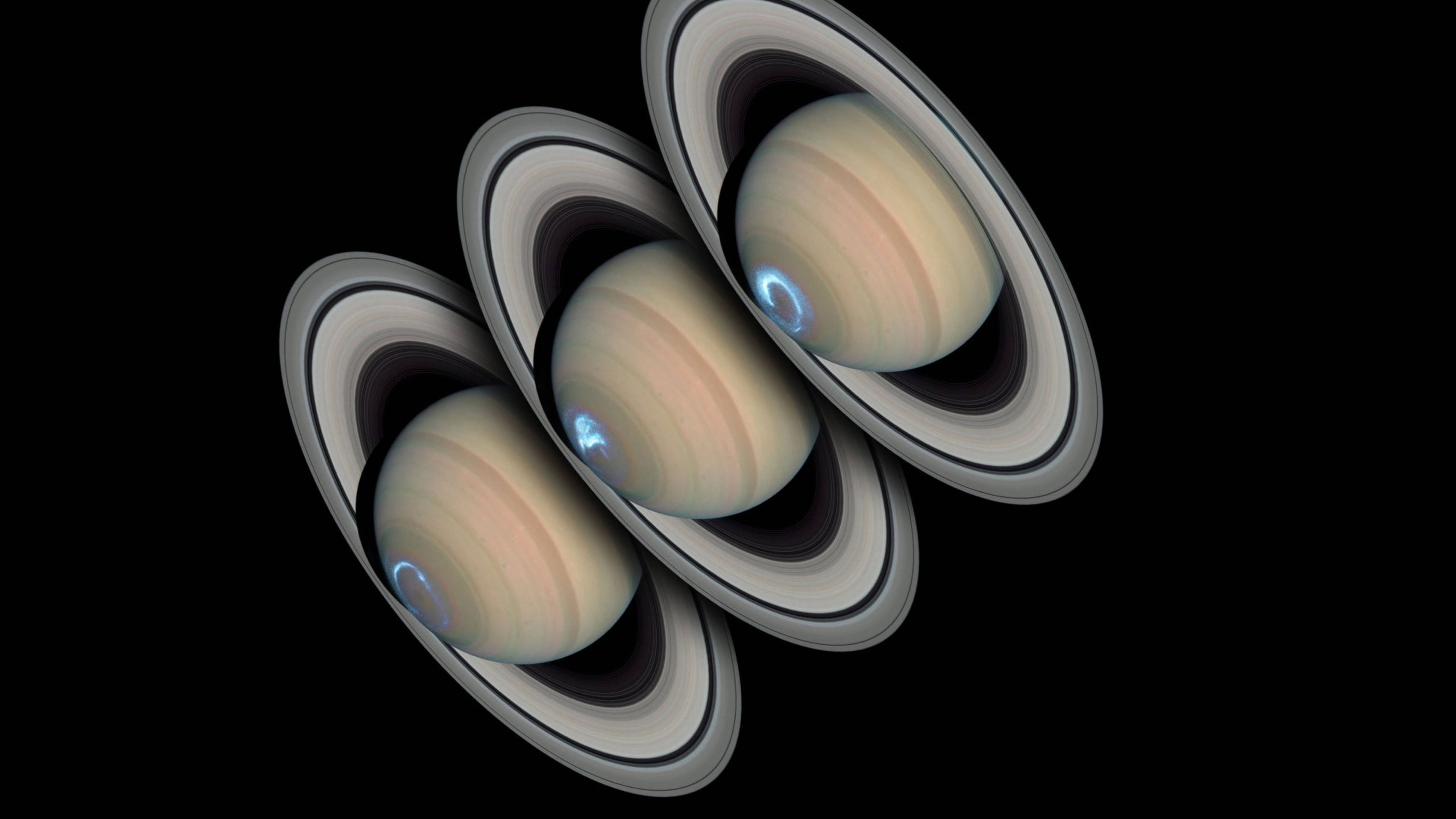 Triple Saturno 4K Fondos de pantalla