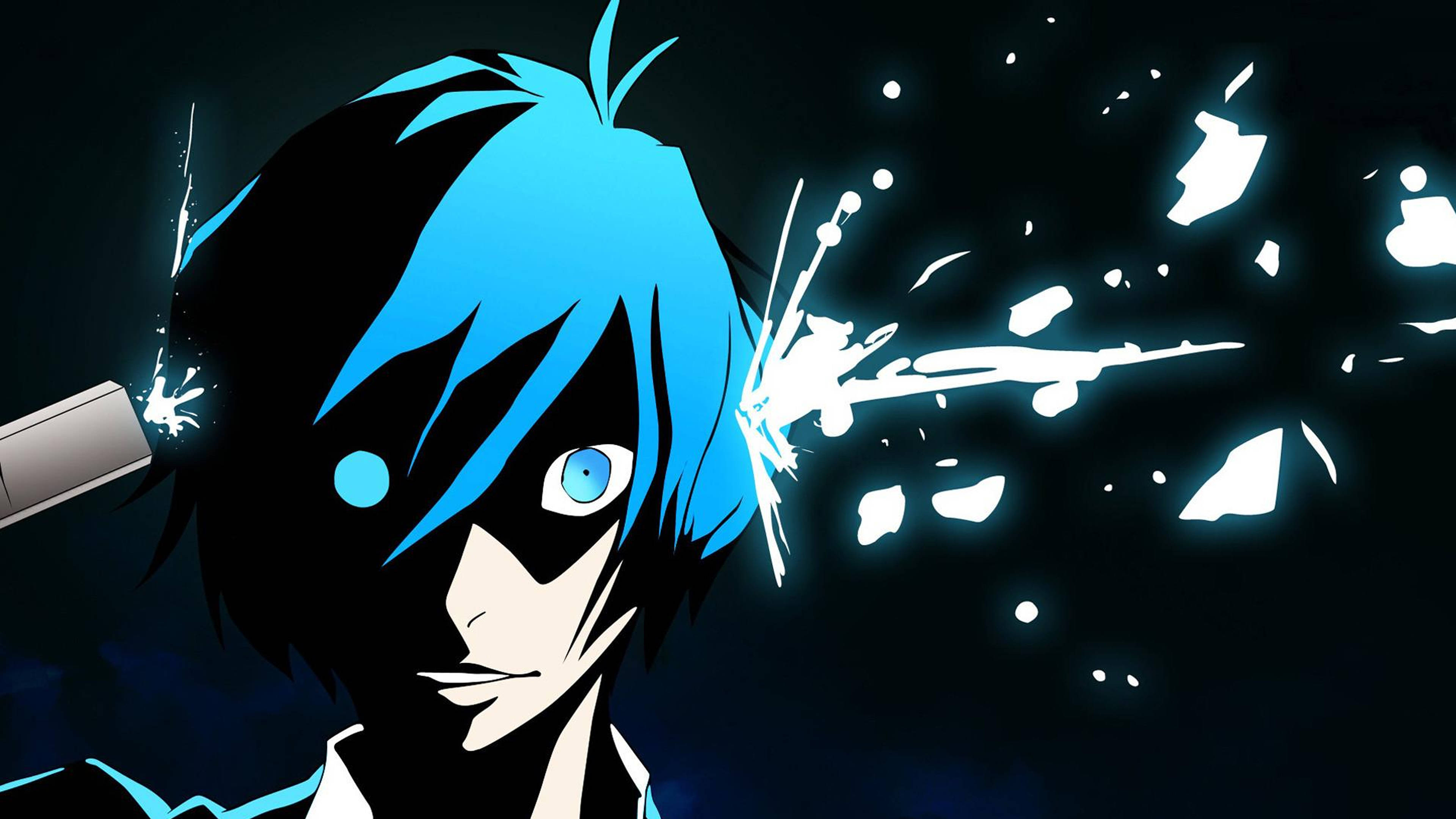 Triste Anime 4K Chico se Dispara Fondos de pantalla