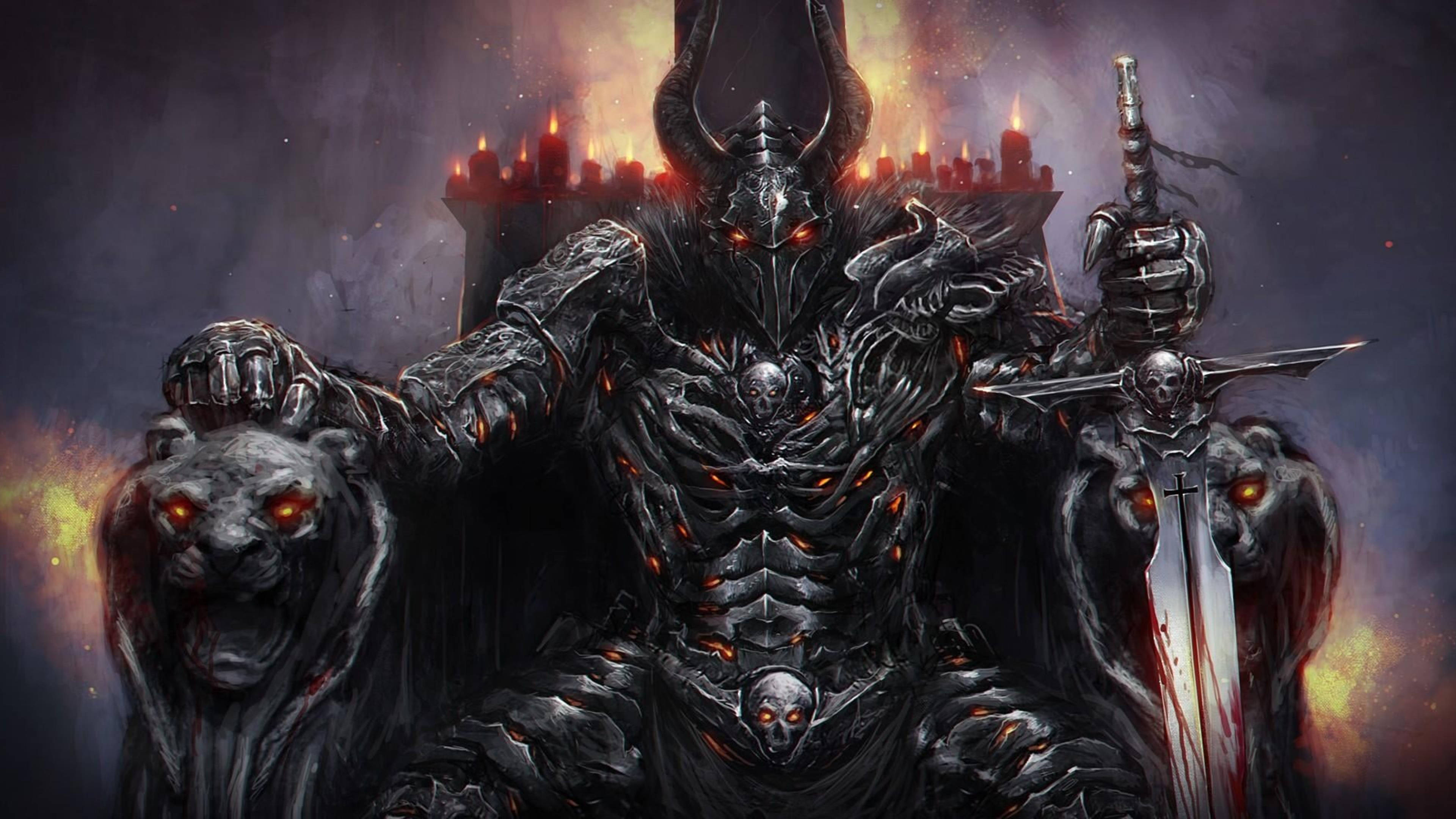 Trono del Diablo Negro HD Fondos de pantalla