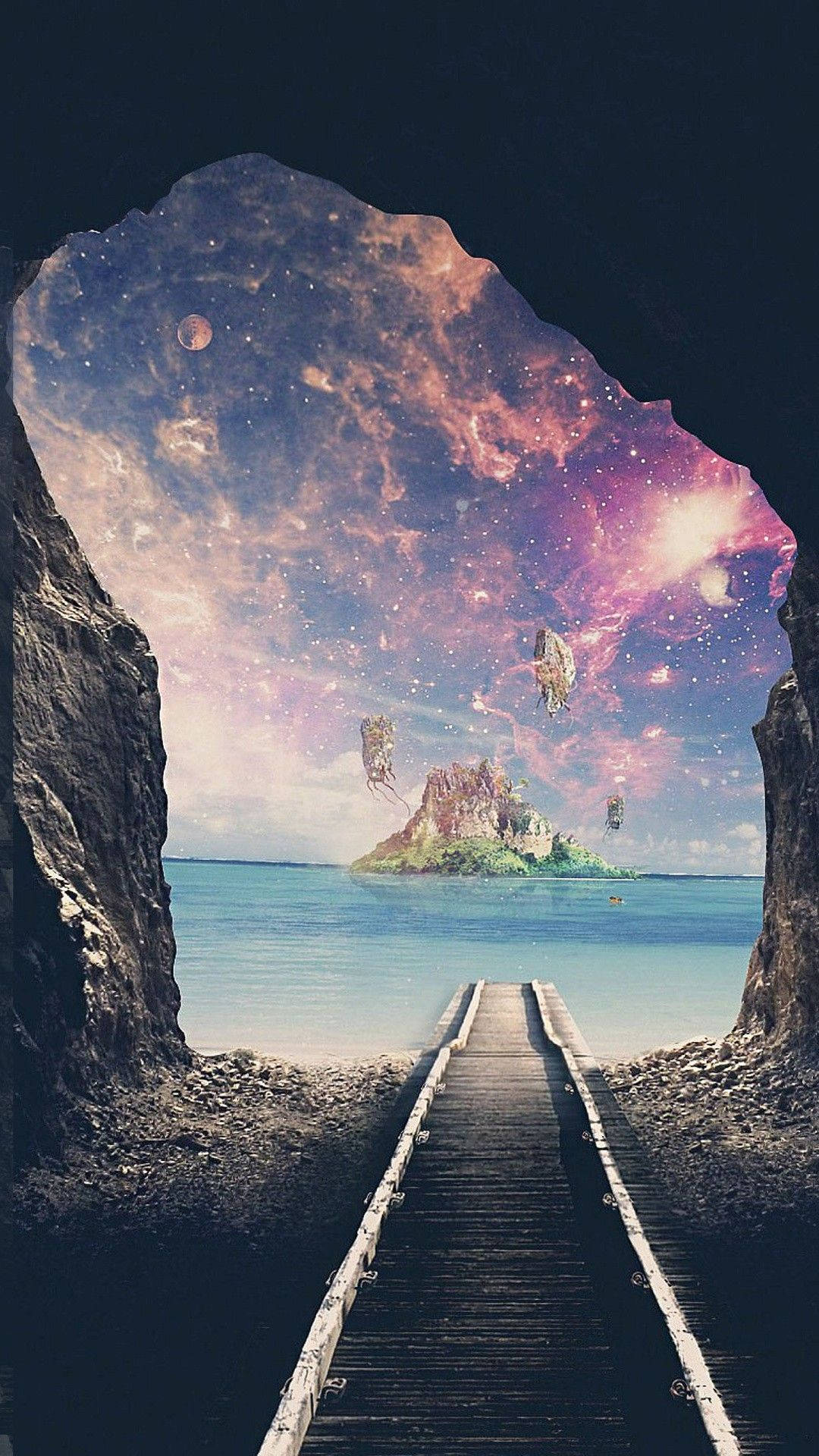 Túnel que conduce al mundo exterior Fondos de pantalla