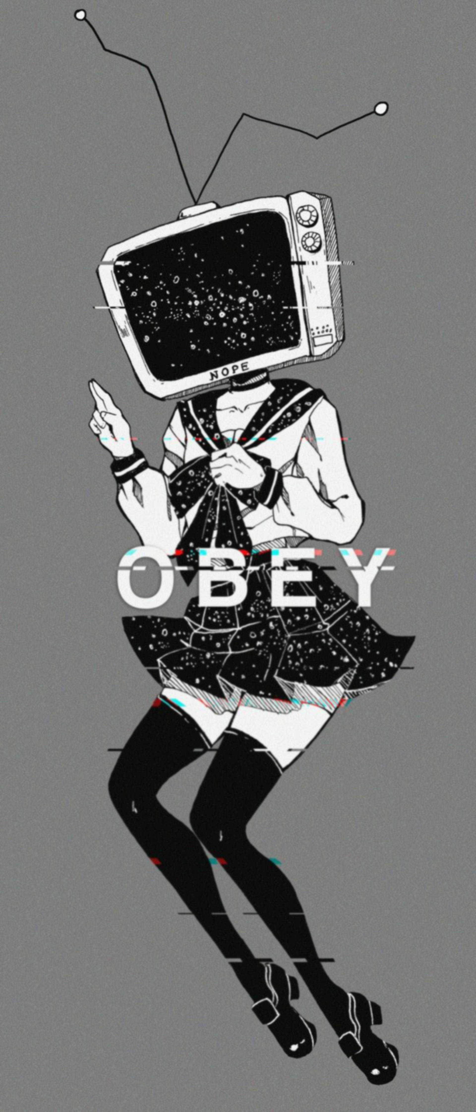 TV Head Echo Glitch Fondos de pantalla