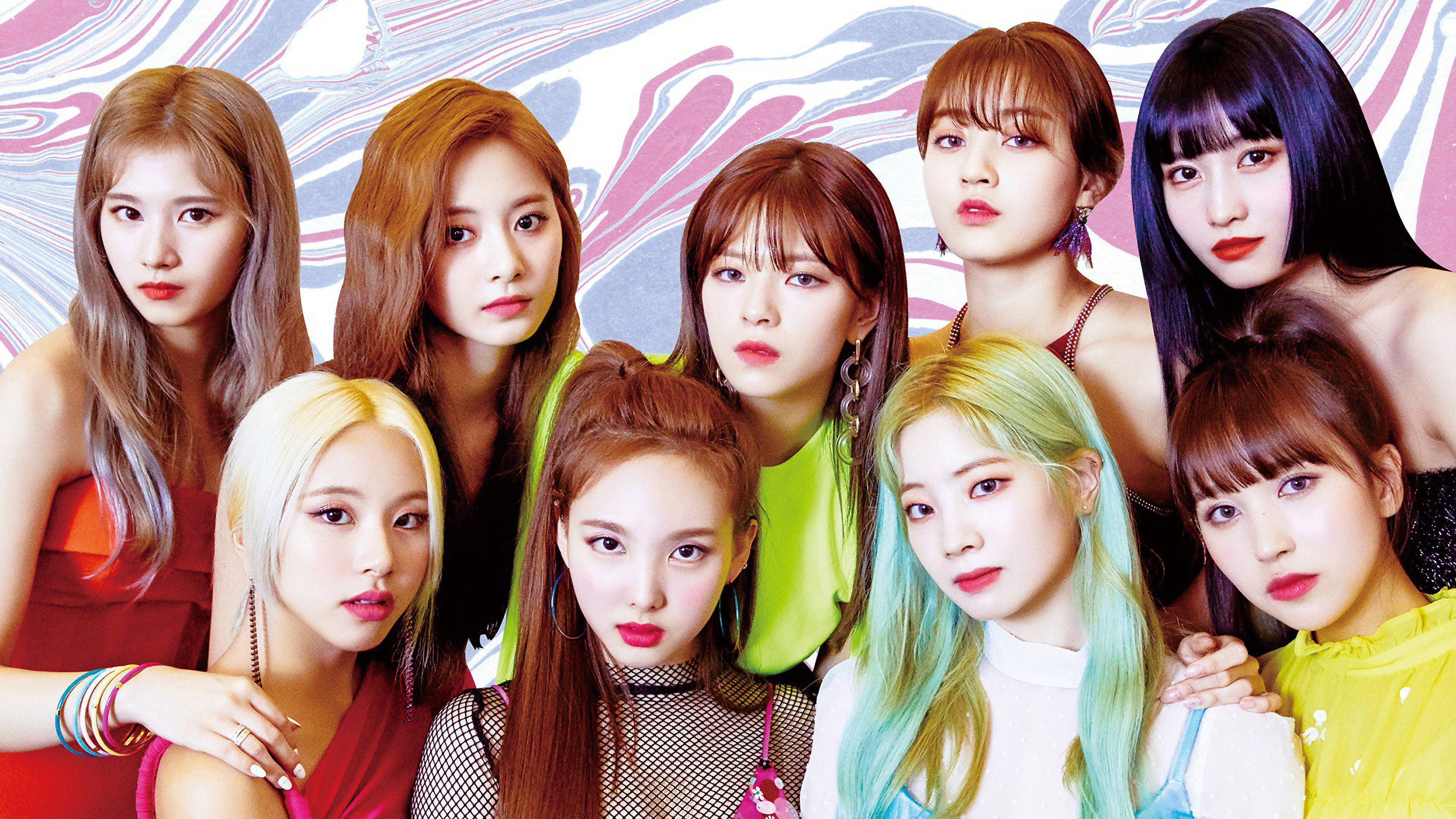 Twice 4K en Fondo Abstracto Fondos de pantalla
