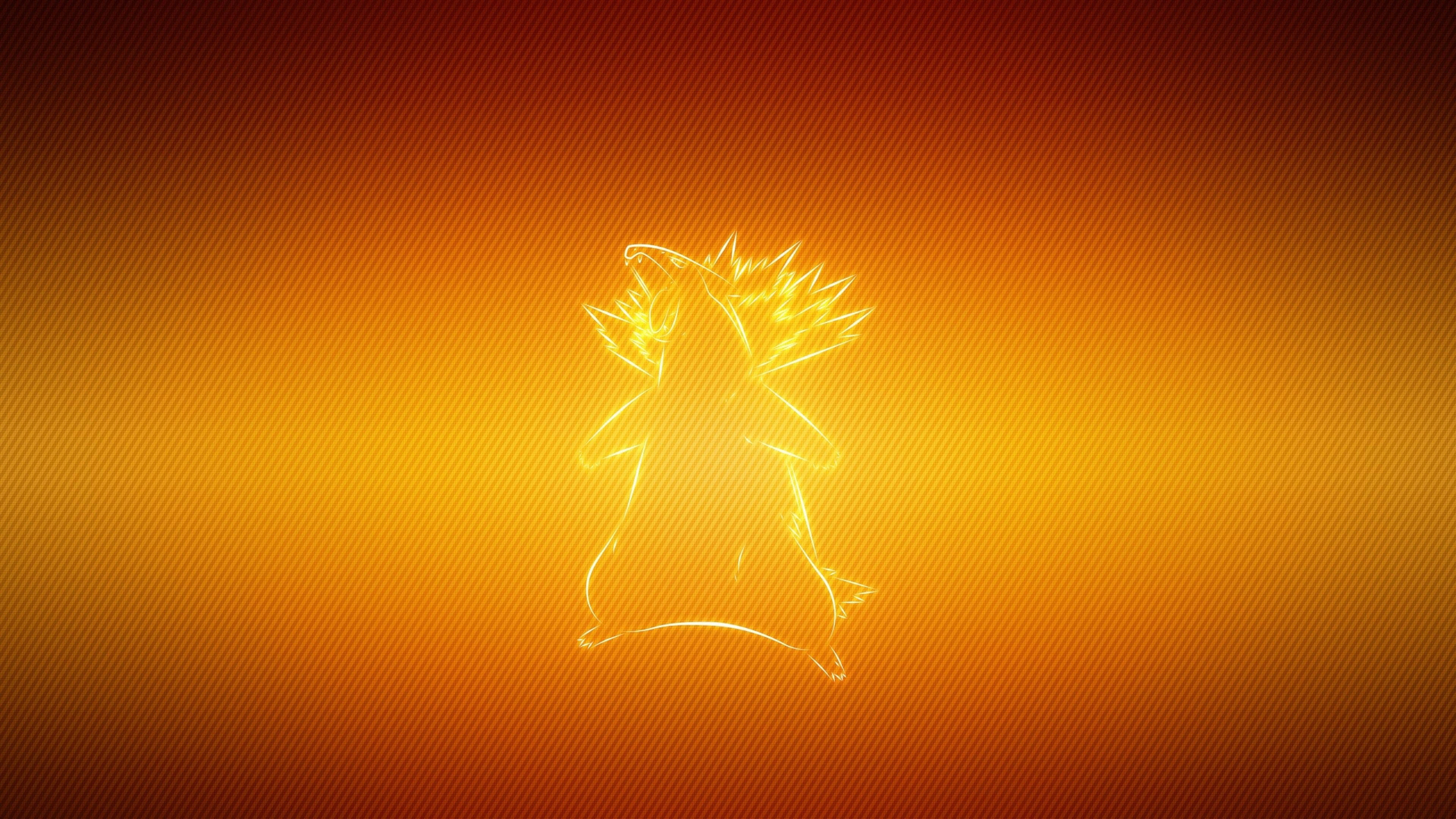 Typhlosion en luz neón Fondos de pantalla