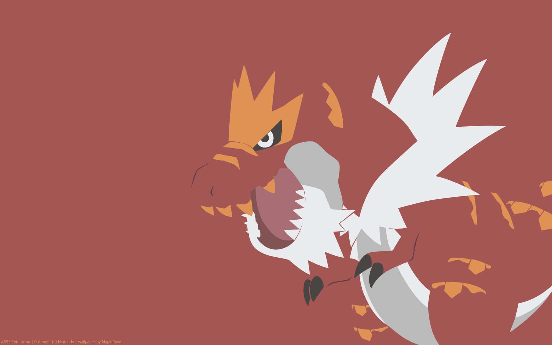 Tyrantrum Minimalista Fondos de pantalla