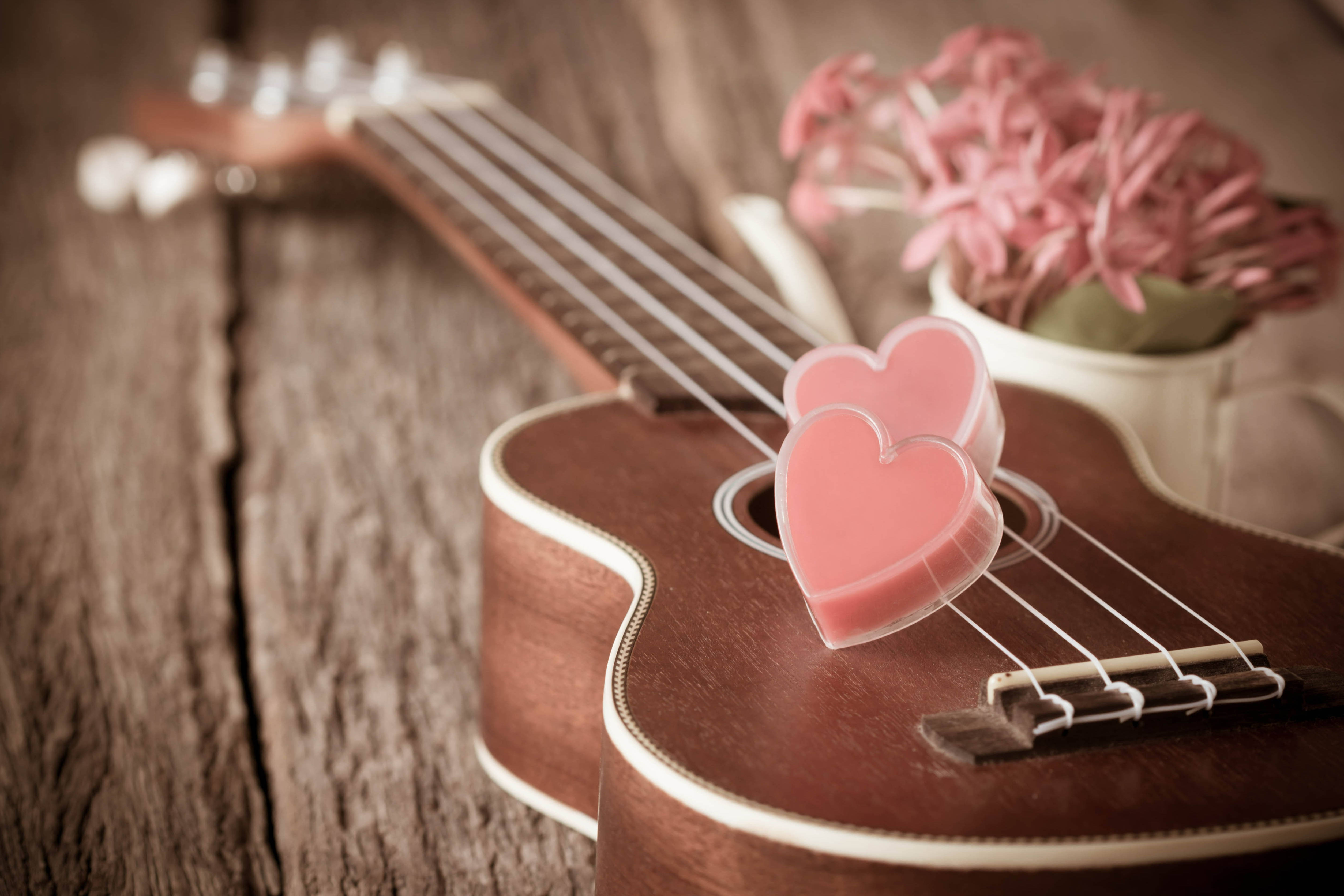 Ukelele de San Valentín Fondos de pantalla
