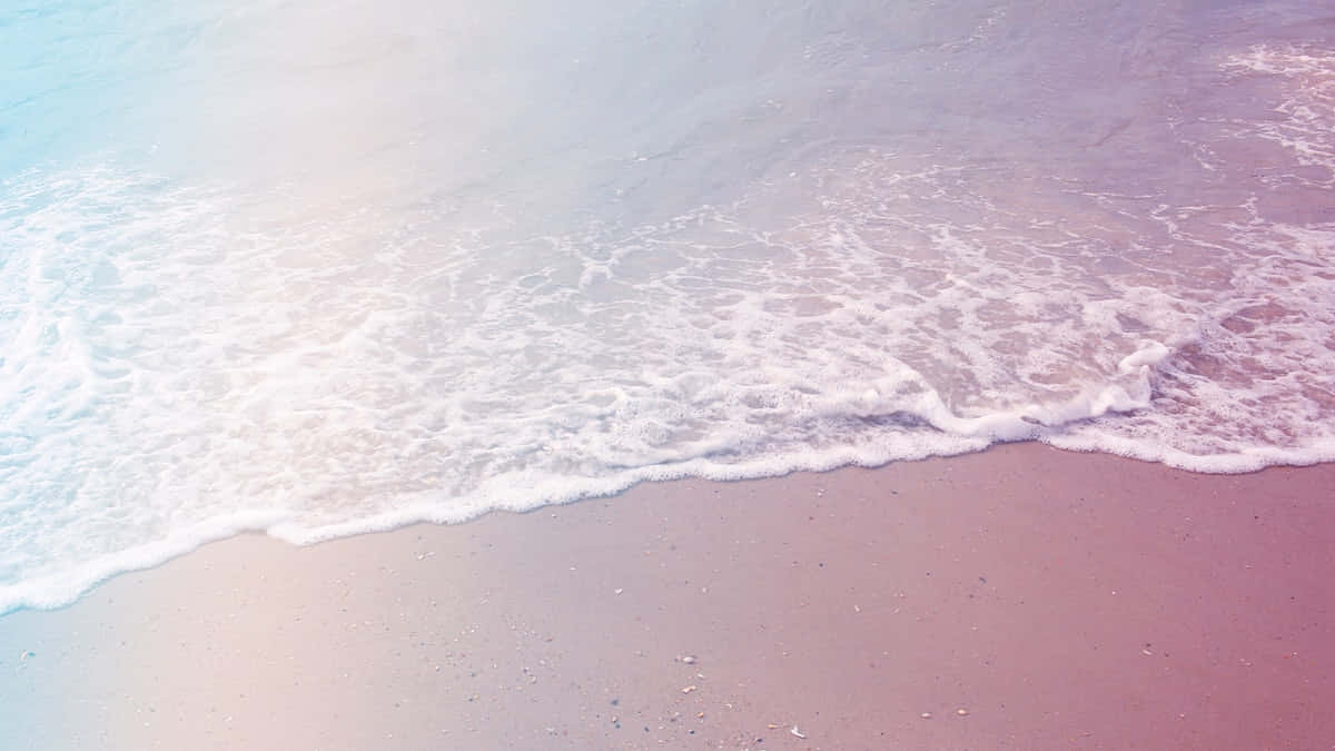 Un atardecer tranquilo como fondo para una playa pacífica Fondos de pantalla