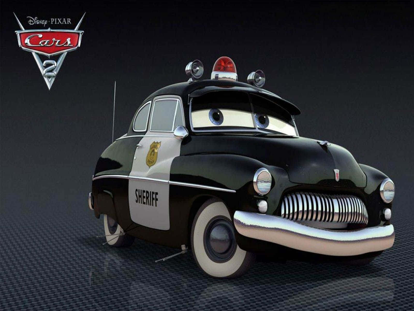 un auto de policía negro con fondo negro Fondos de pantalla