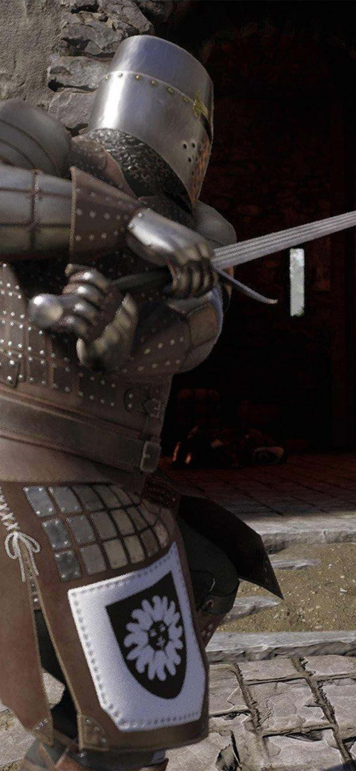 un caballero con armadura sosteniendo una espada Fondos de pantalla