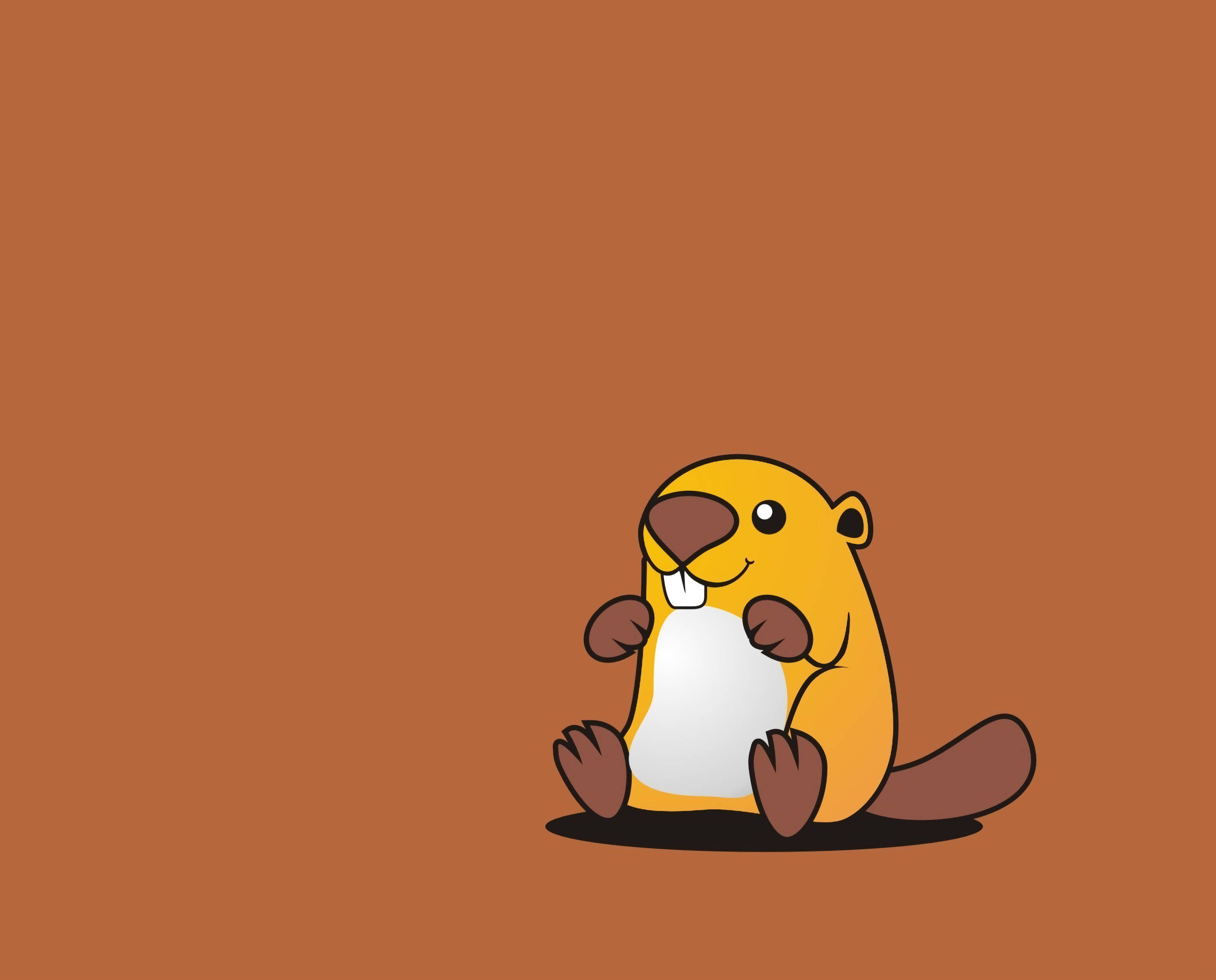 ¡Un castor sonriente cobra vida! Fondos de pantalla