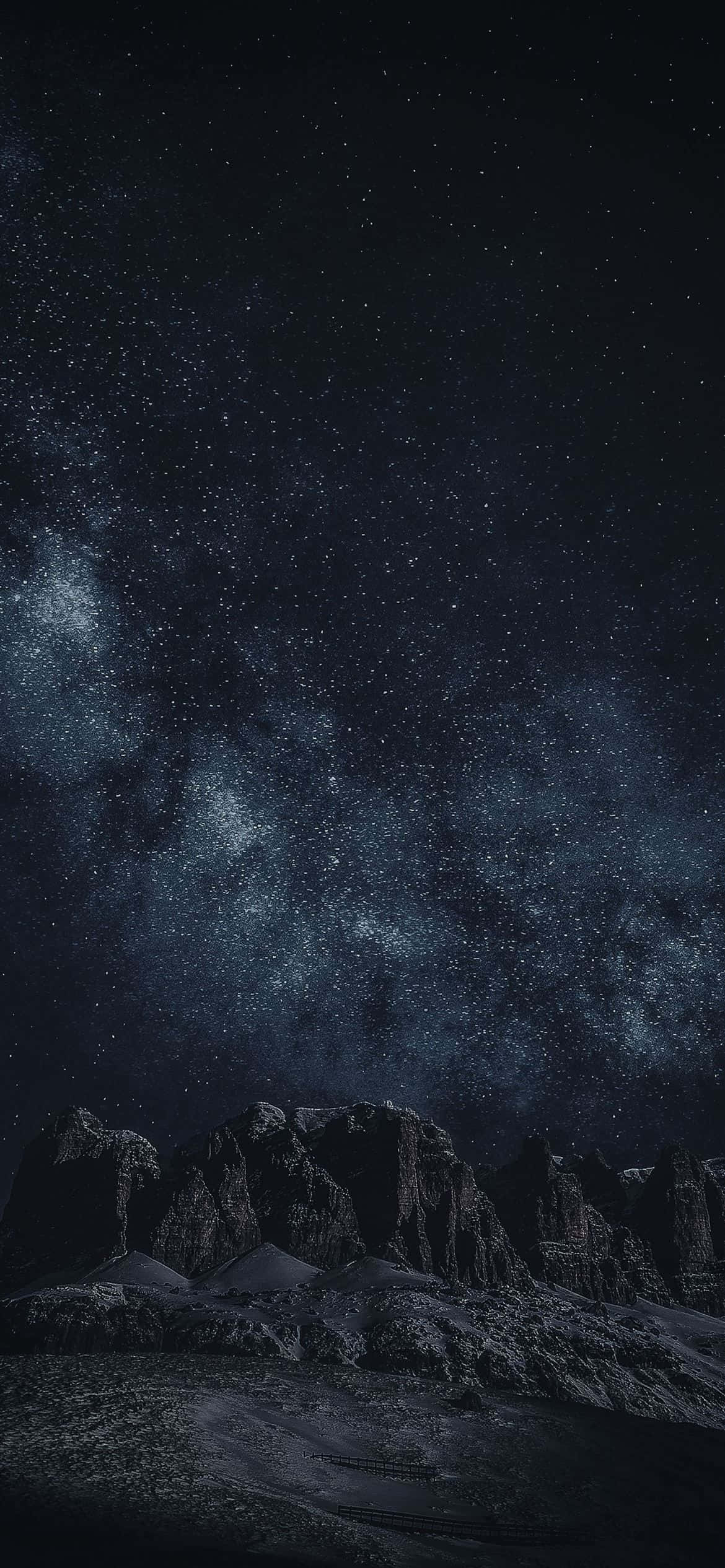 un cielo nocturno con estrellas y vía láctea Fondos de pantalla