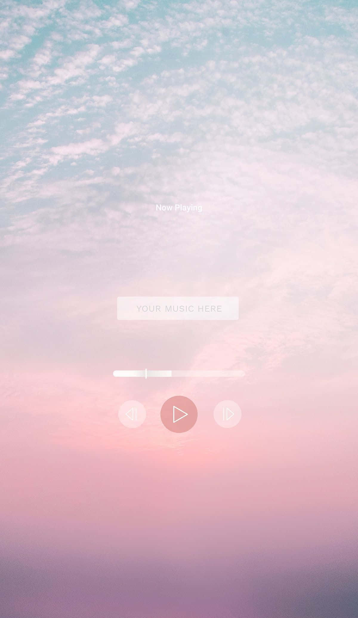 un cielo rosa con nubes y un cielo azul Fondos de pantalla