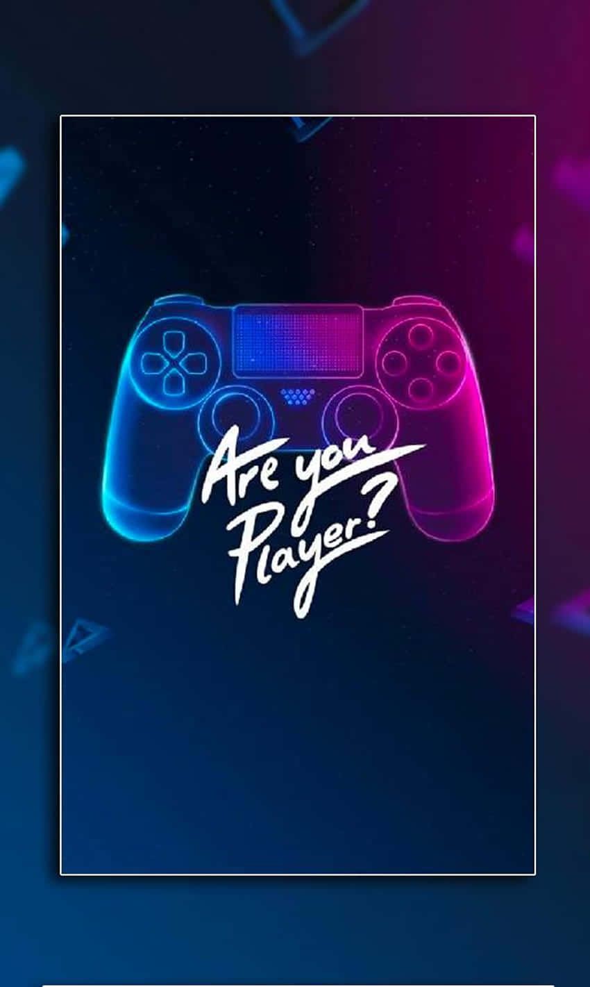 un control de PS4 azul y morado con las palabras ¿eres un jugador? Fondos de pantalla