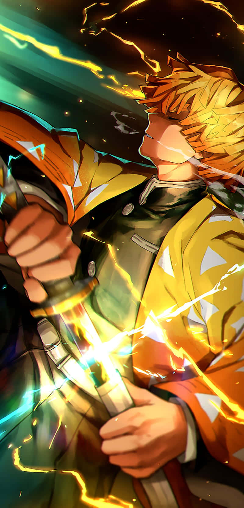 Un decidido Tanjiro Kamado lucha contra las fuerzas del mal Fondos de pantalla