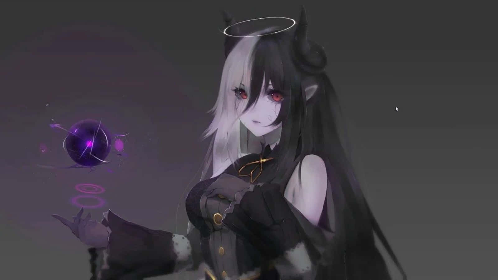 Un demonio de anime acechando en las sombras Fondos de pantalla