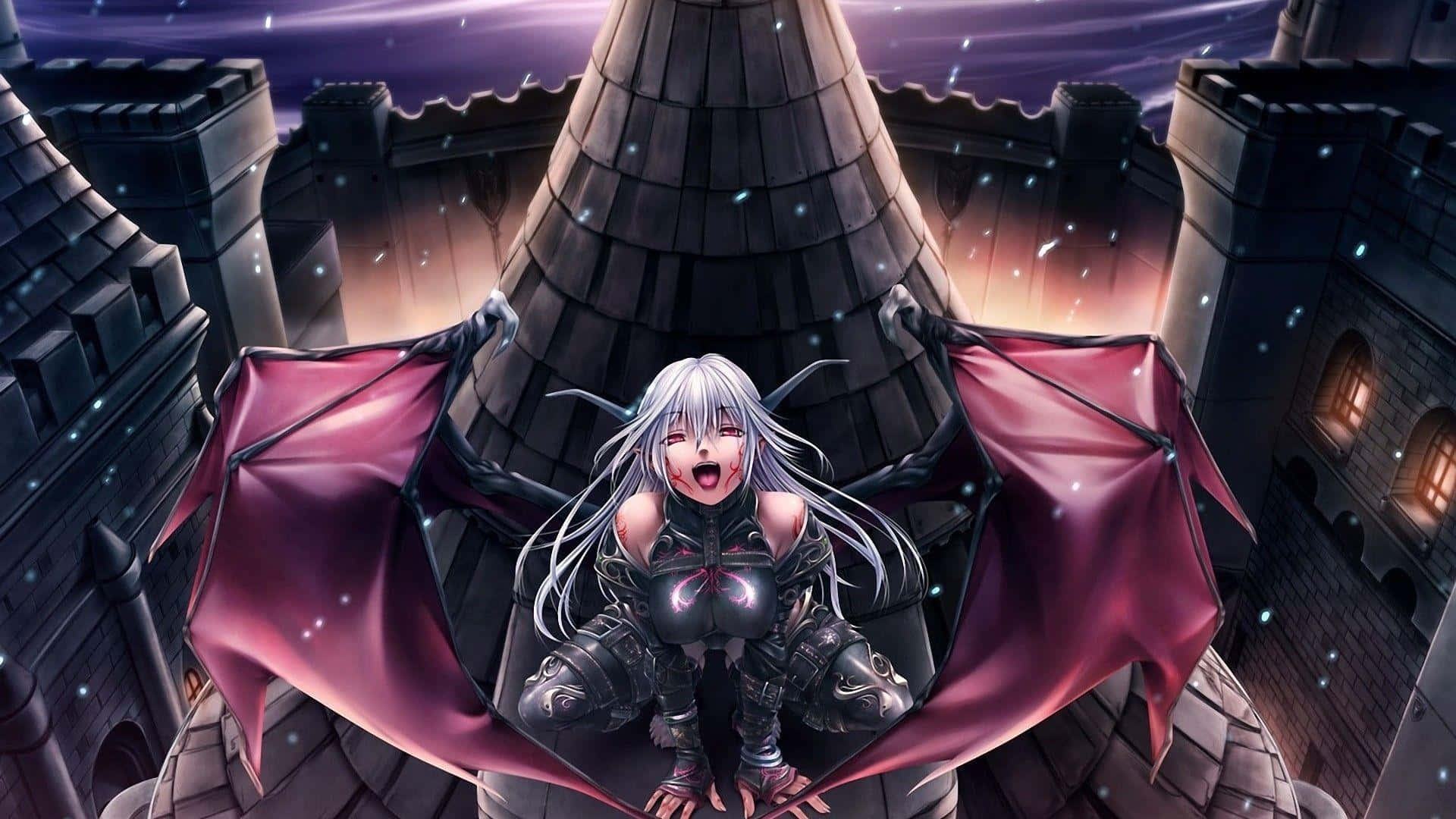Un demonio de anime imponente y poderoso Fondos de pantalla