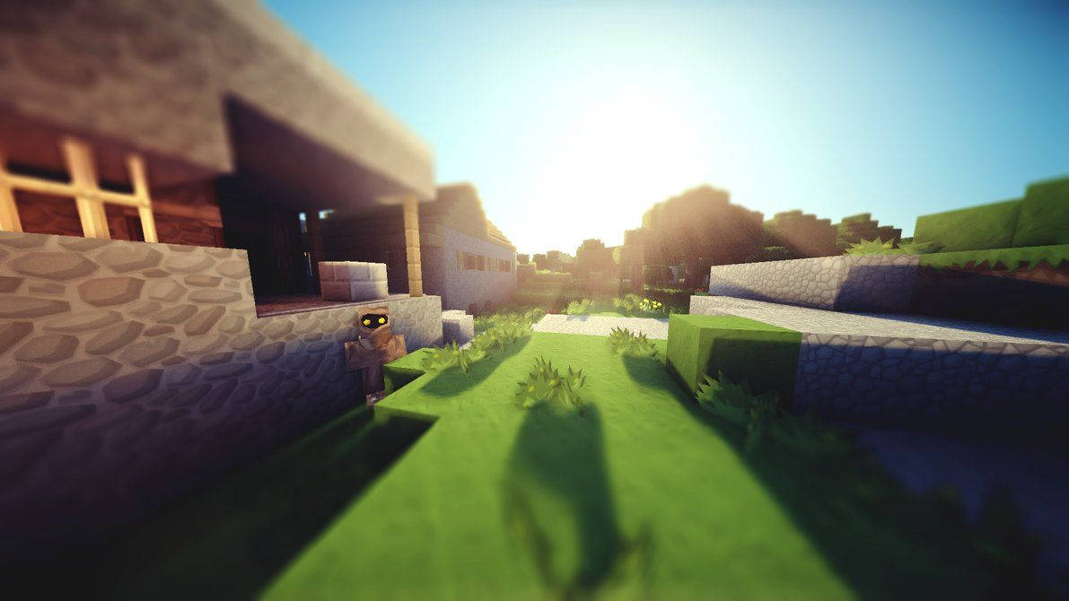 Un día brillante y soleado en Minecraft Fondos de pantalla