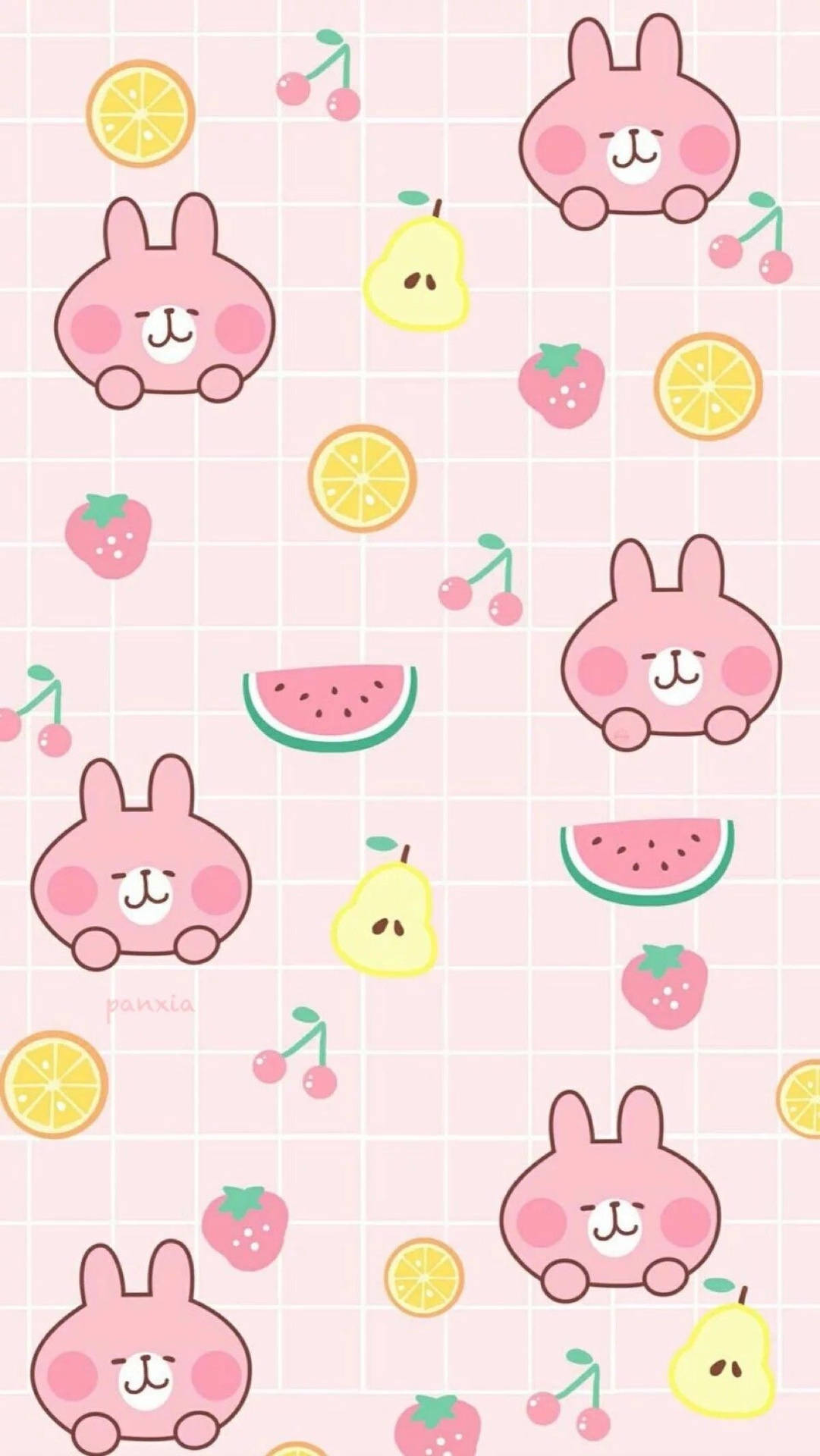 Fondo de pantalla afrutado de Conejo Usagi Kanahei — Kawaii Fondos de pantalla