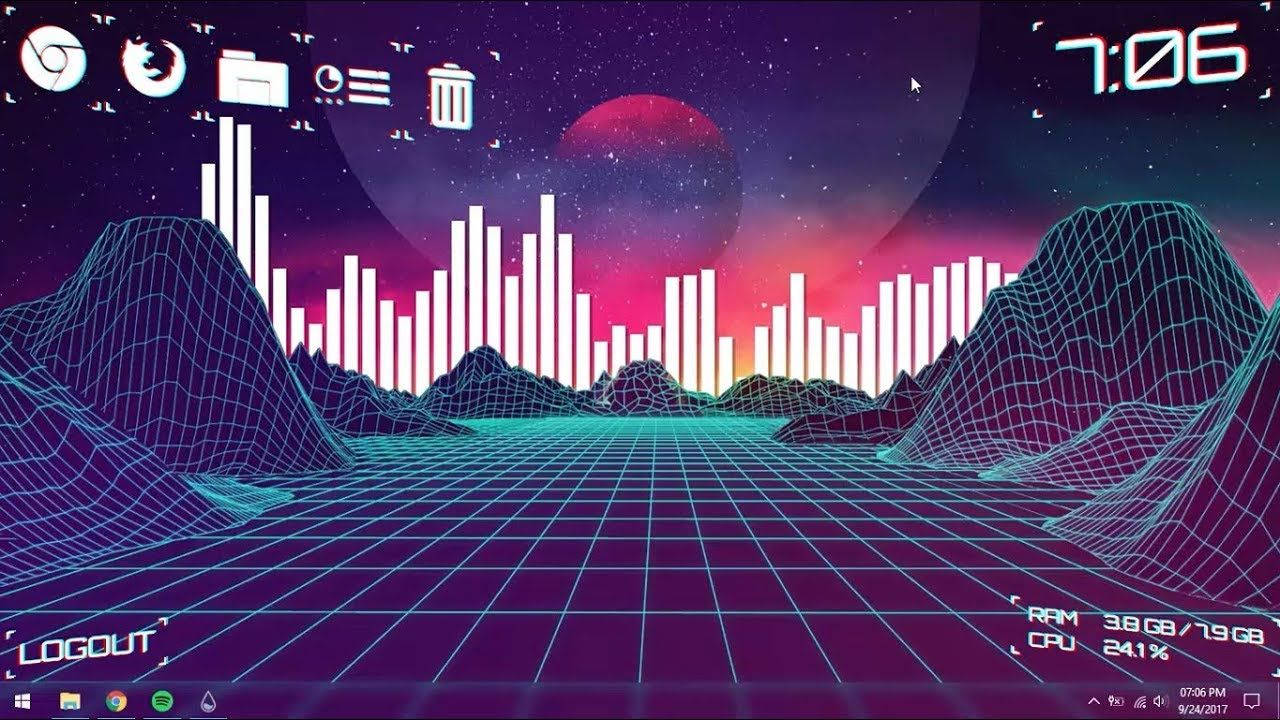 Un Escritorio Elegante y Estético Fondos de pantalla