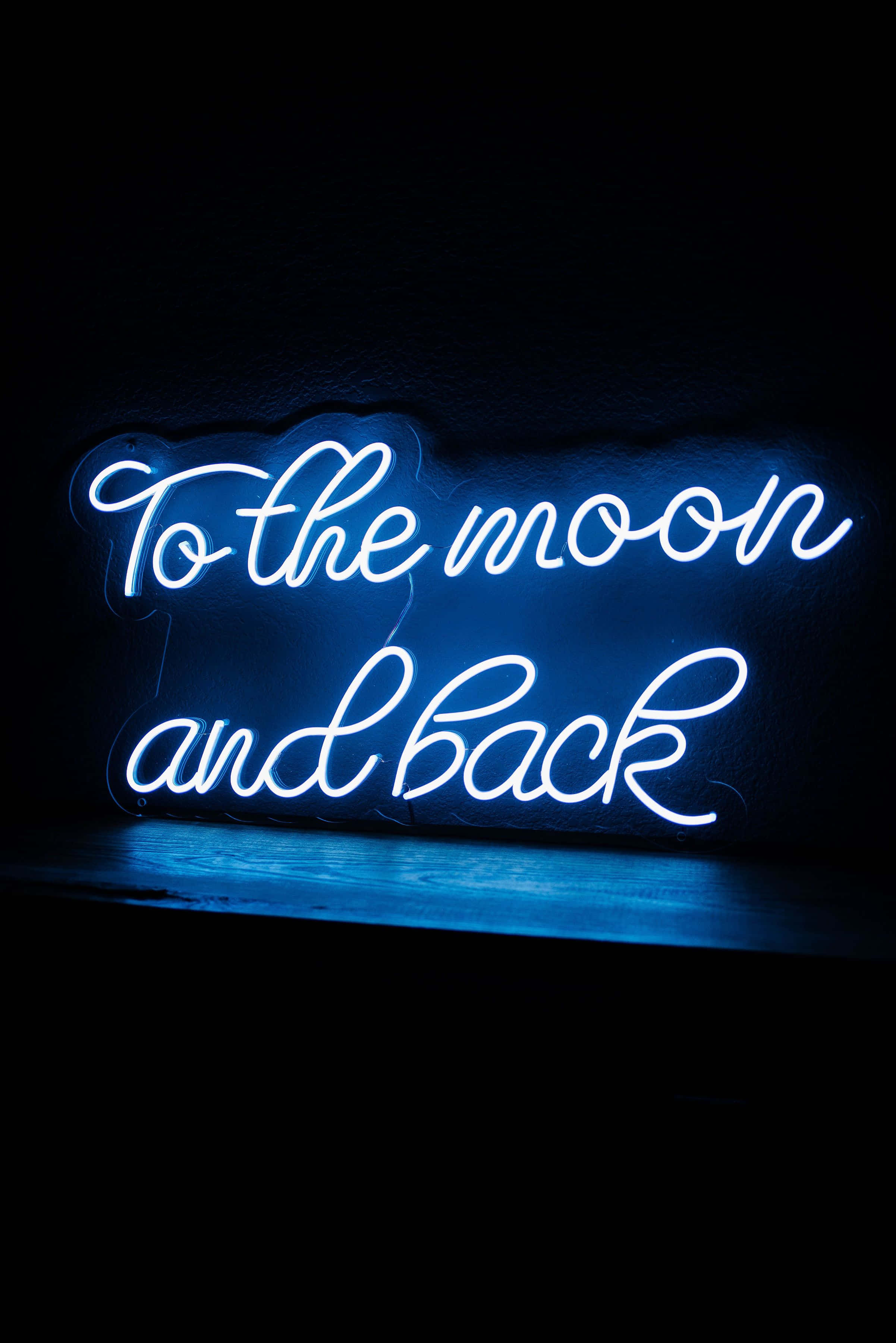 Un estético neón azul brillante y vibrante. Fondos de pantalla