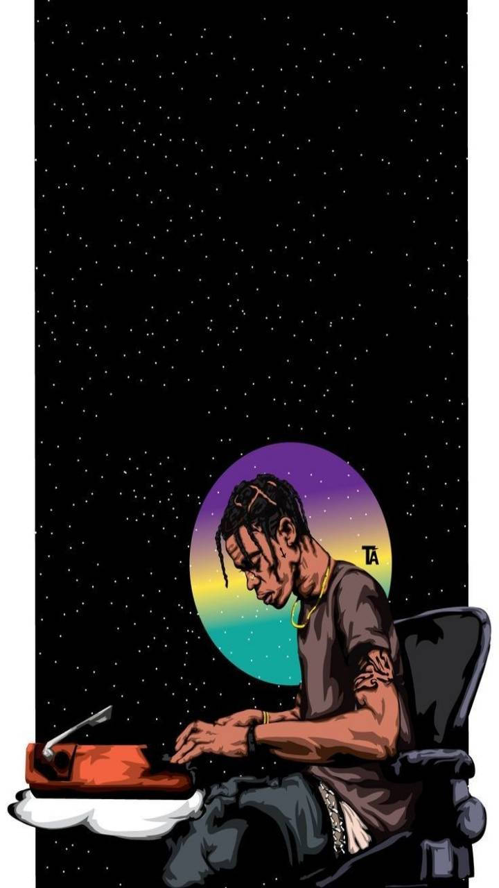 ¡Un fanático viendo el concierto Travis Scott Astroworld en el momento! Fondos de pantalla
