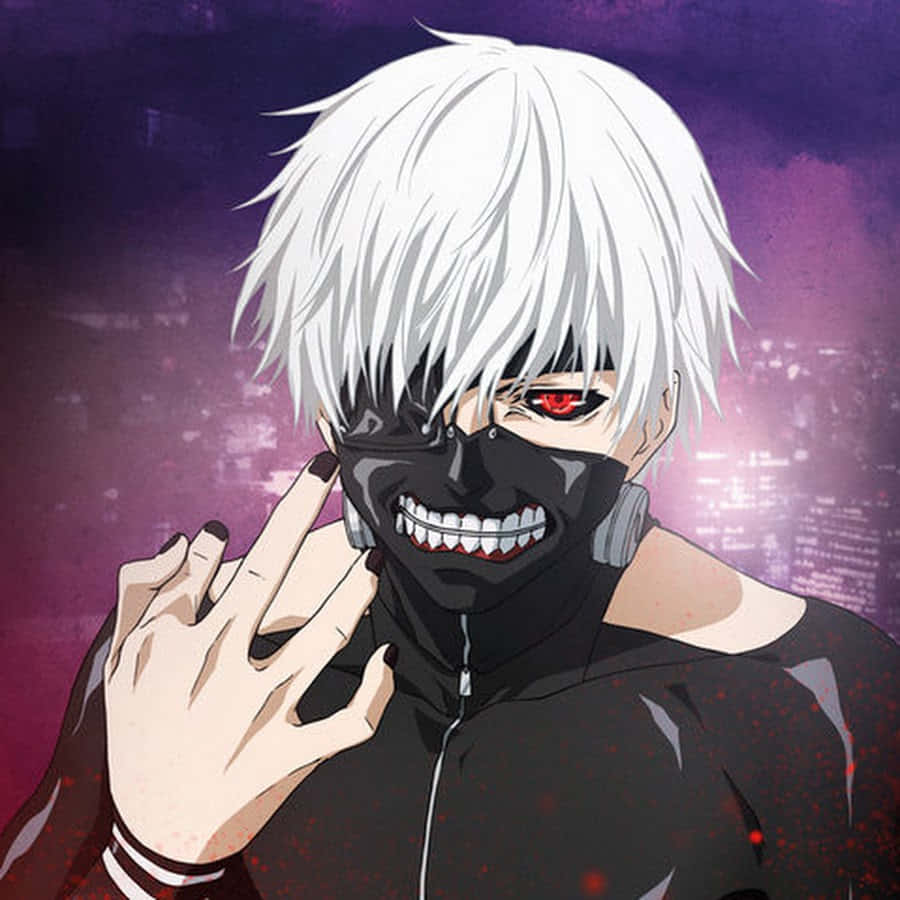 Un fiero demonio anime de pie con una mirada amenazante Fondos de pantalla