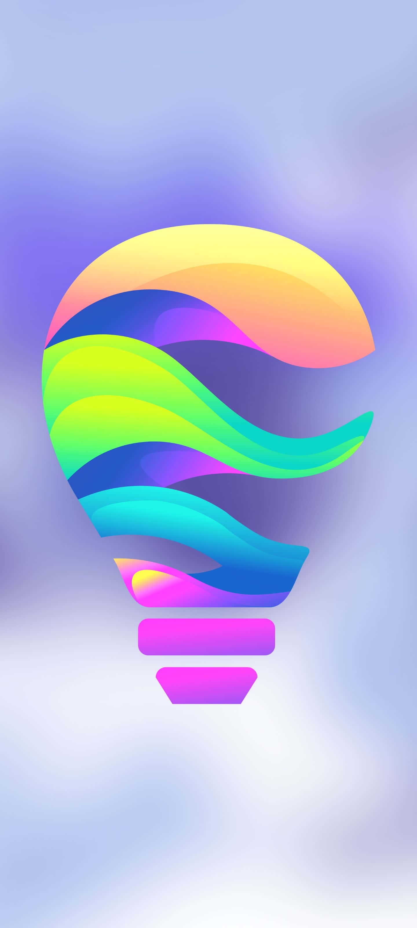 un foco colorido con fondo de arcoíris Fondos de pantalla