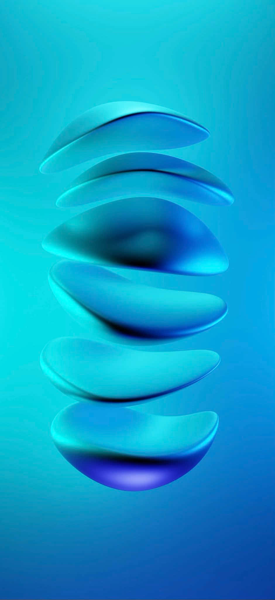 un fondo abstracto azul con una esfera azul Fondos de pantalla