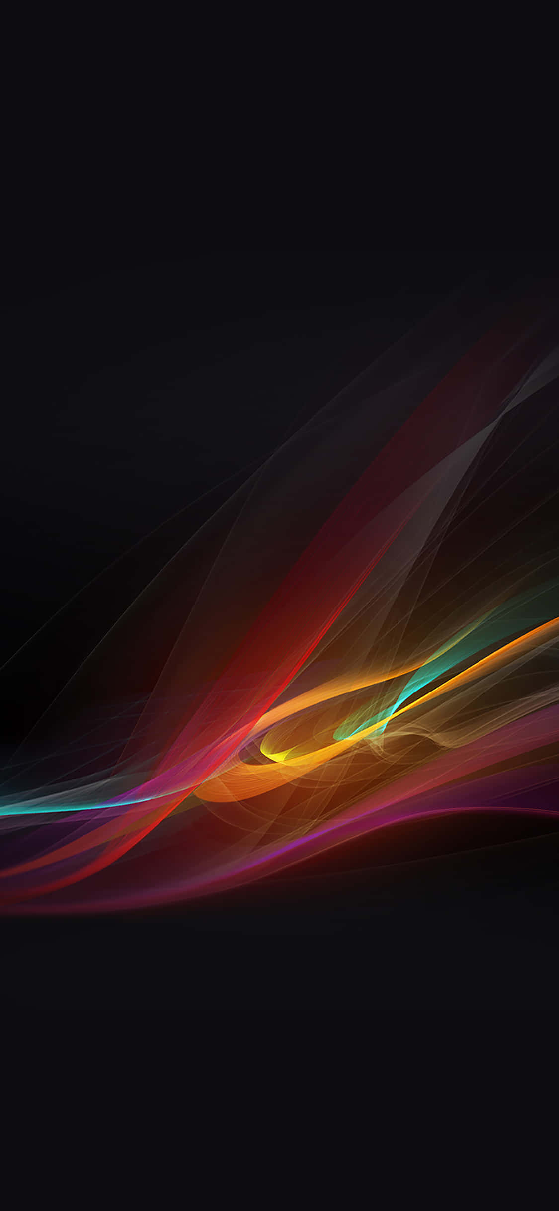 un fondo abstracto colorido con un fondo negro Fondos de pantalla